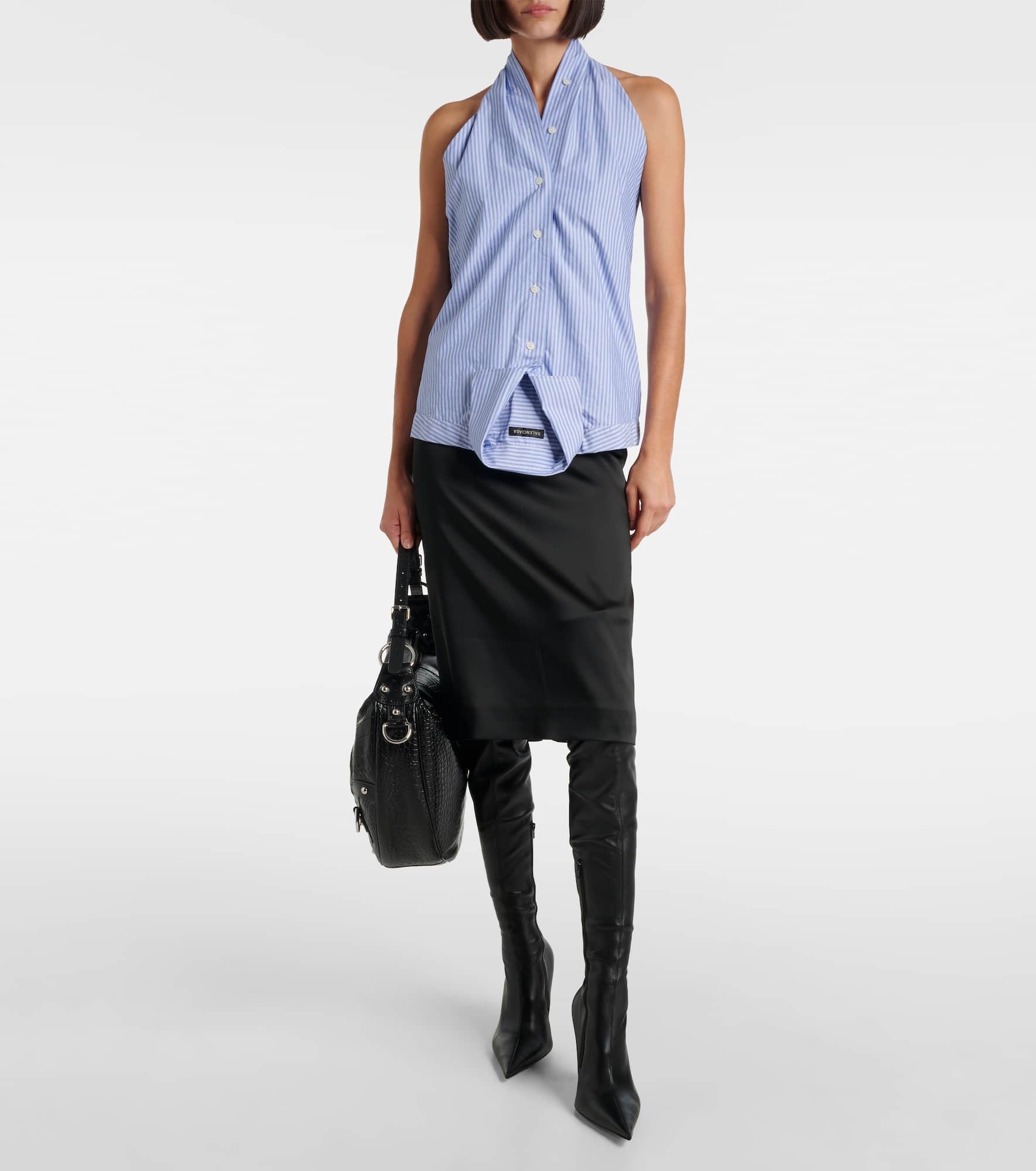 Satin midi skirt - 2