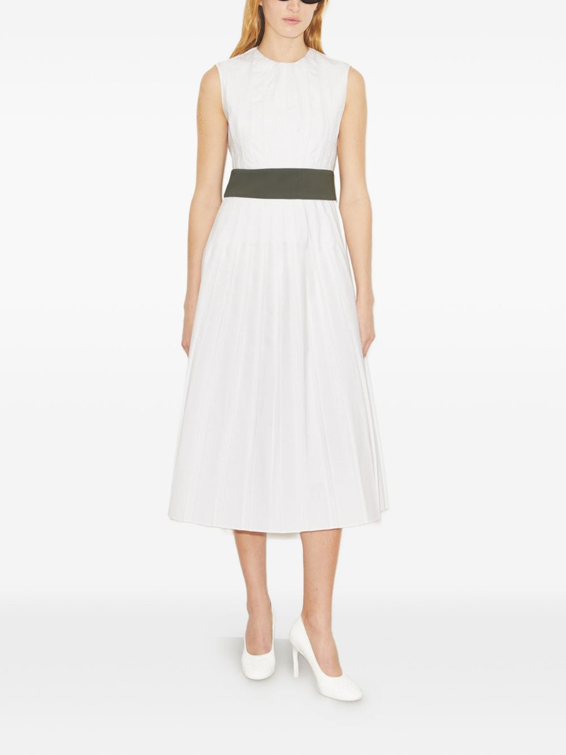 TORY BURCH pleated poplin dress outlook
