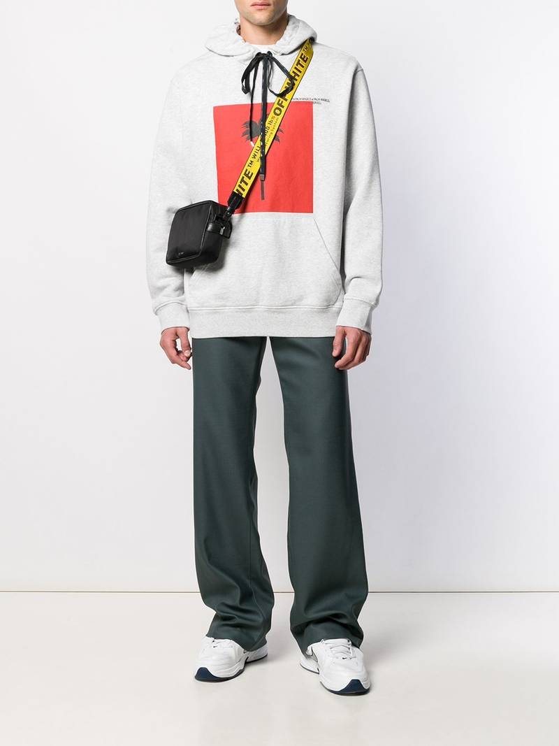 Off-White wide leg tailored trousers outlook