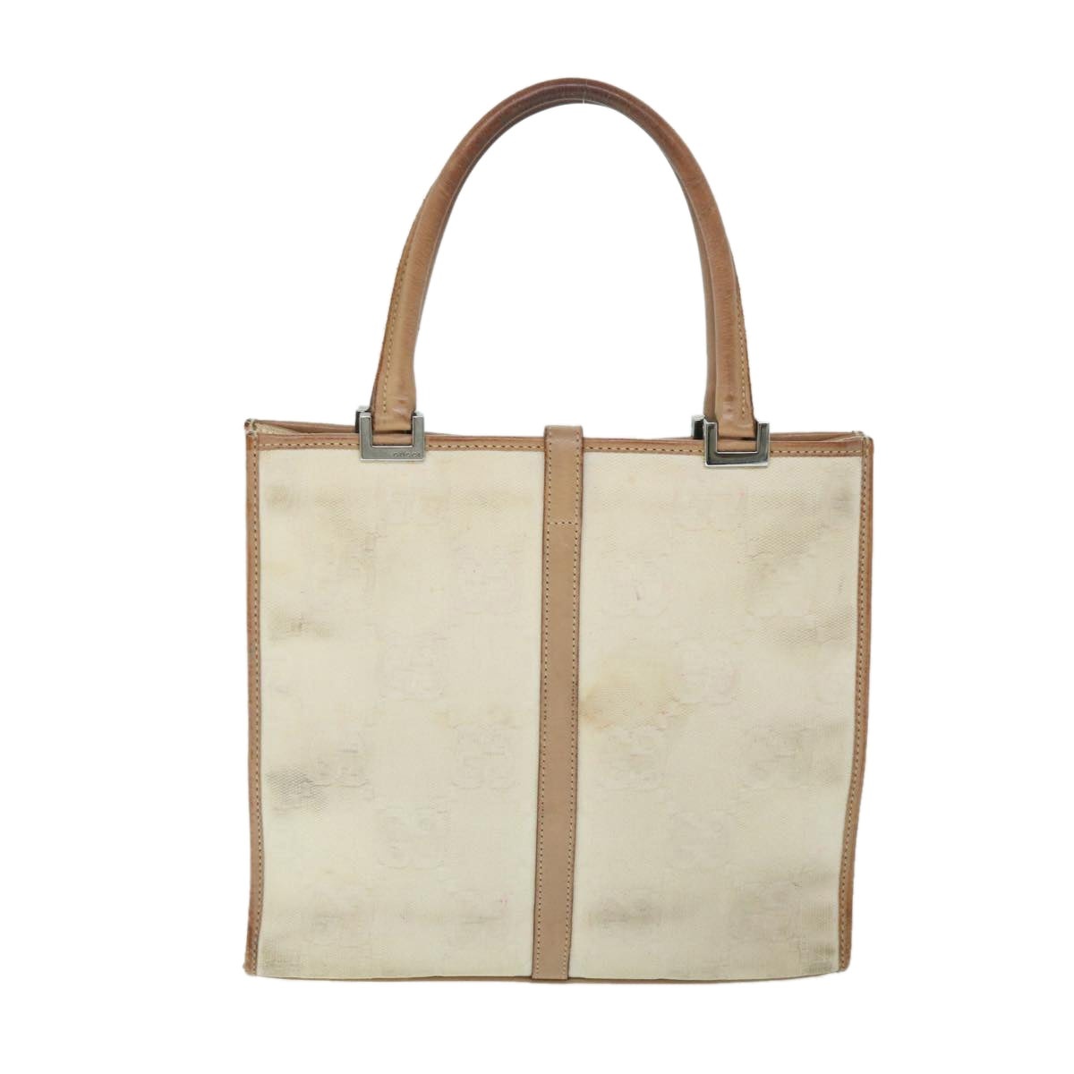 GUCCI GG Canvas Jackie Hand Bag Beige Brown - 2
