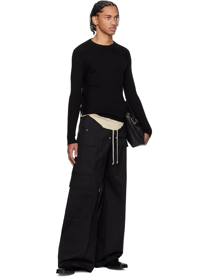 Rick Owens Black Temple Cargobelas Cargo Pants outlook