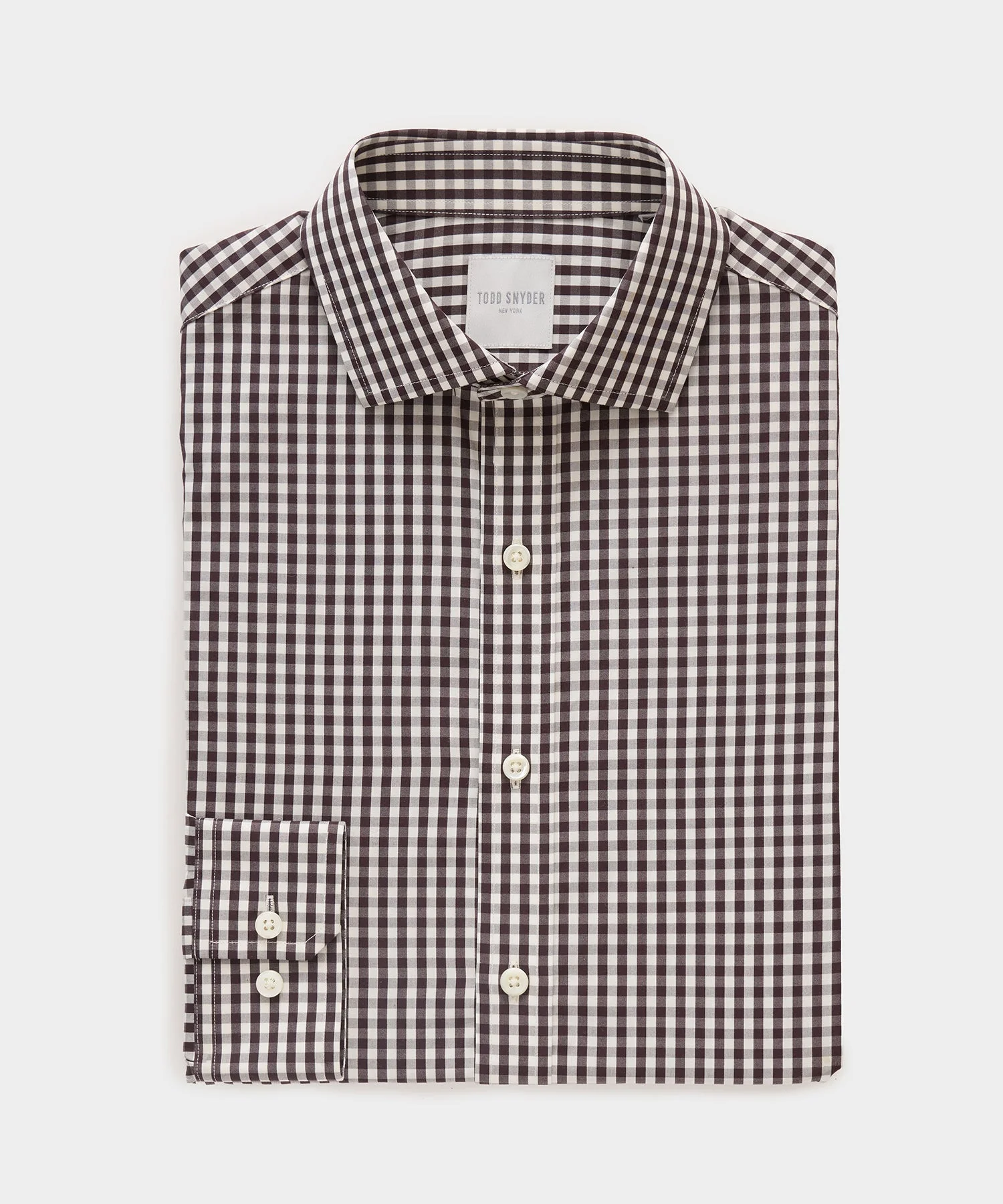Cotton Spread Collar Dress Shirt - 1