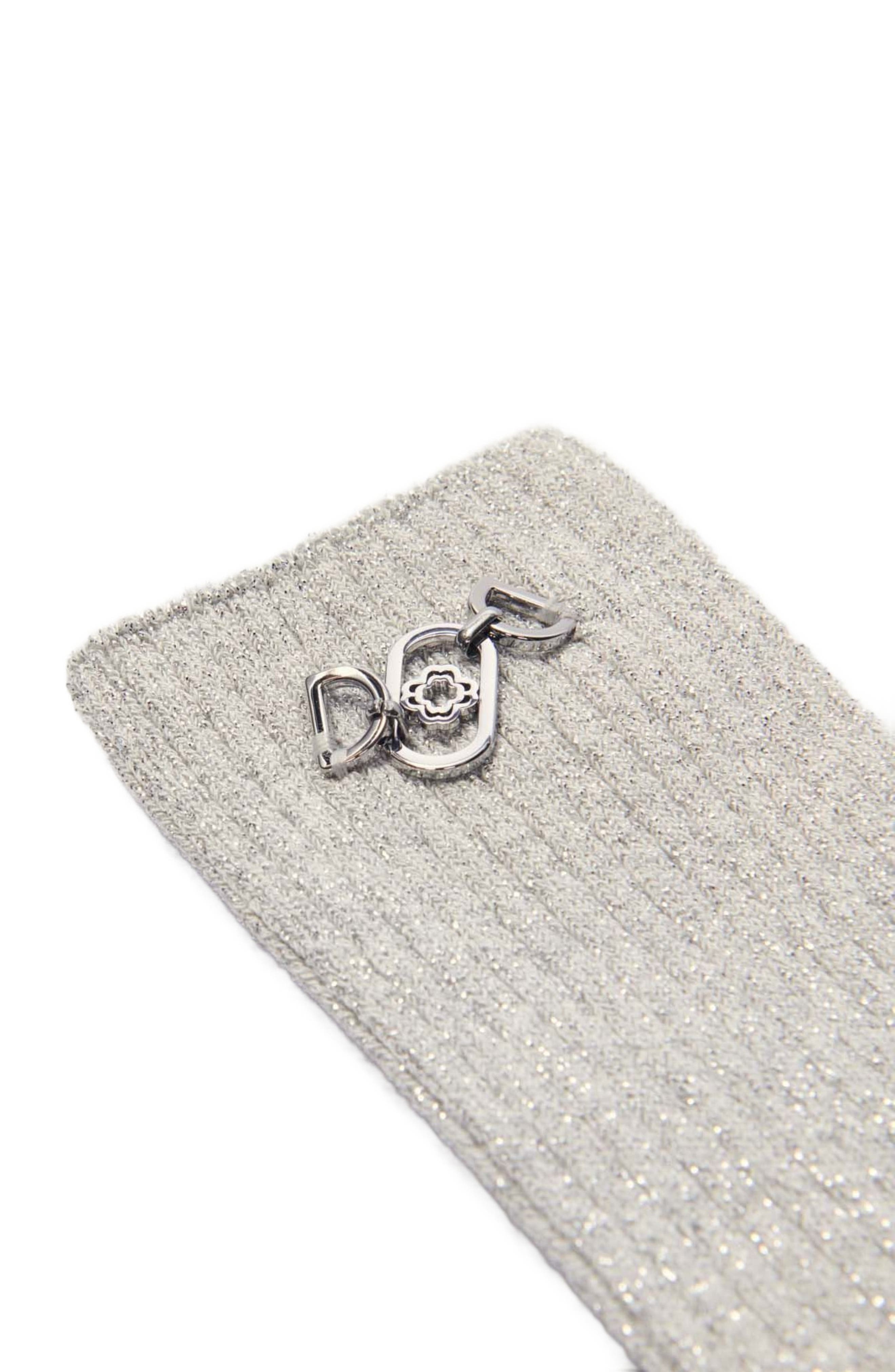 maje Lurex socks in Silver at Nordstrom - 3
