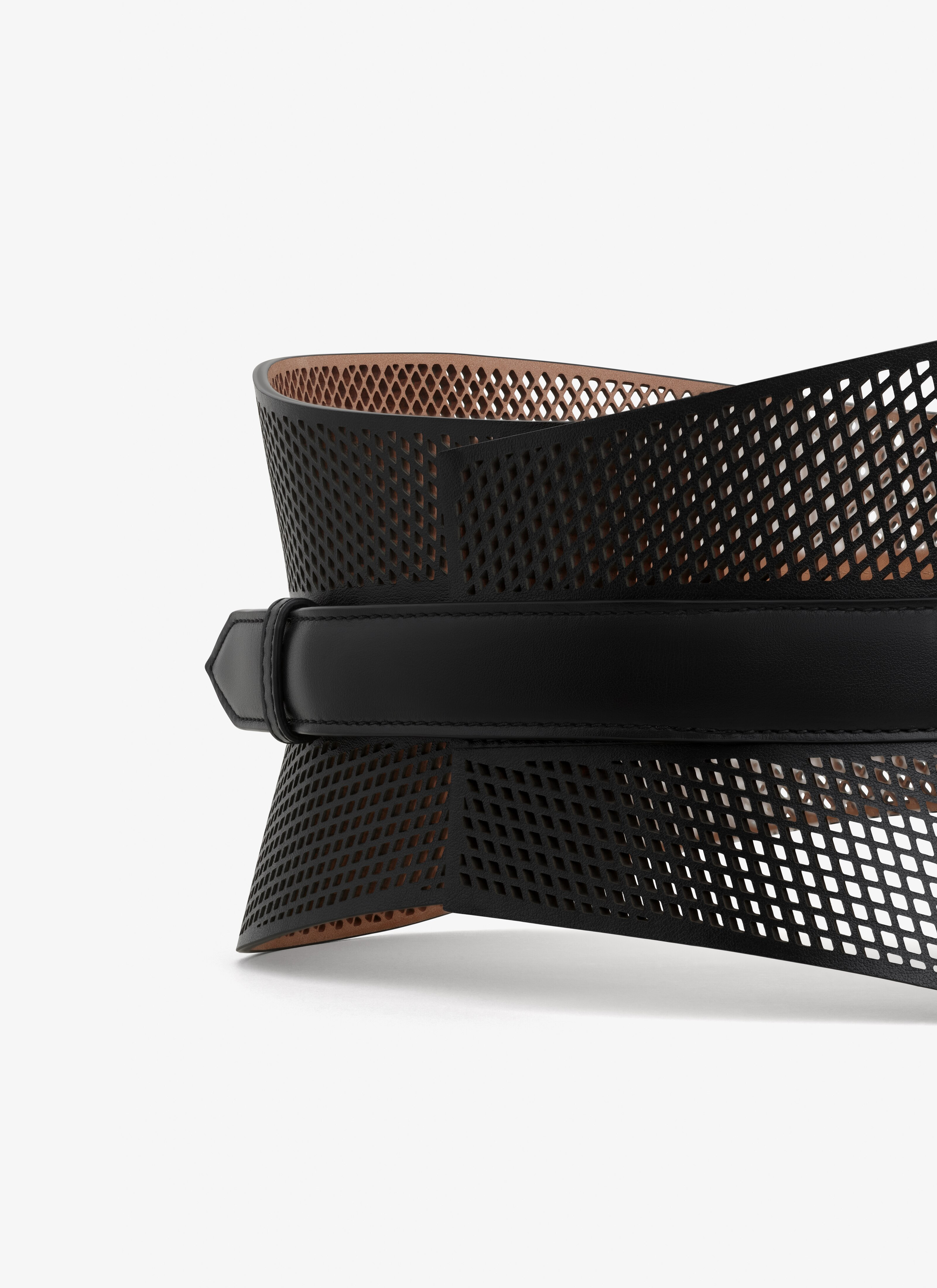 NEO BUSTIER BELT IN LEATHER - 4