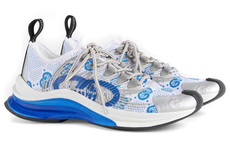 (WMNS) Gucci Run Sneaker 'White Blue' 680903-USN10-8485 - 2