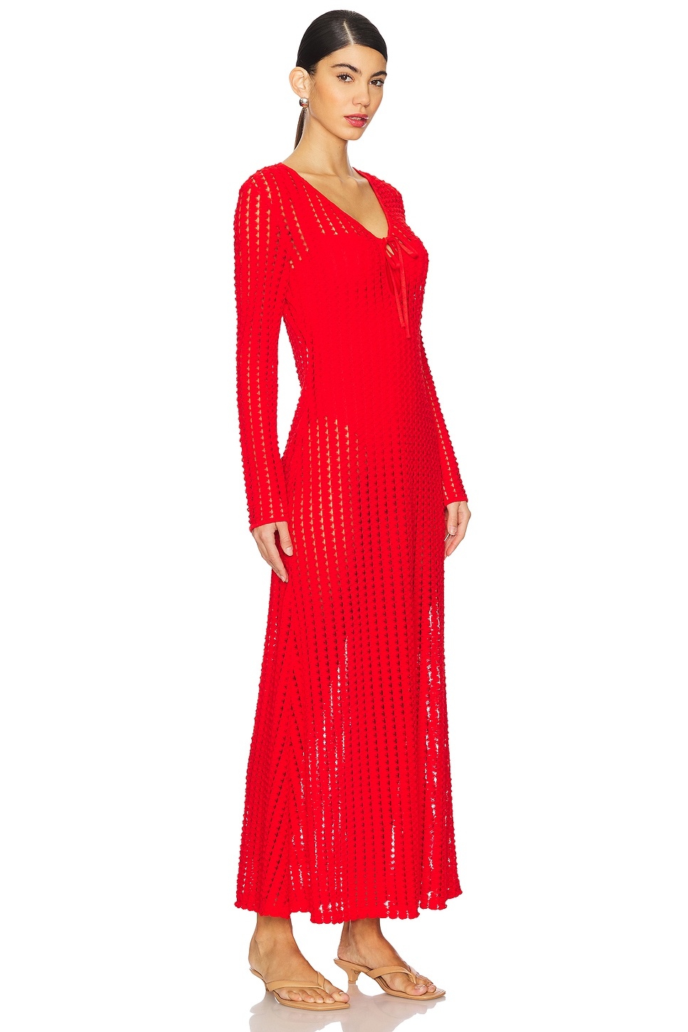 Elton Keyhole Midi Dress - 2