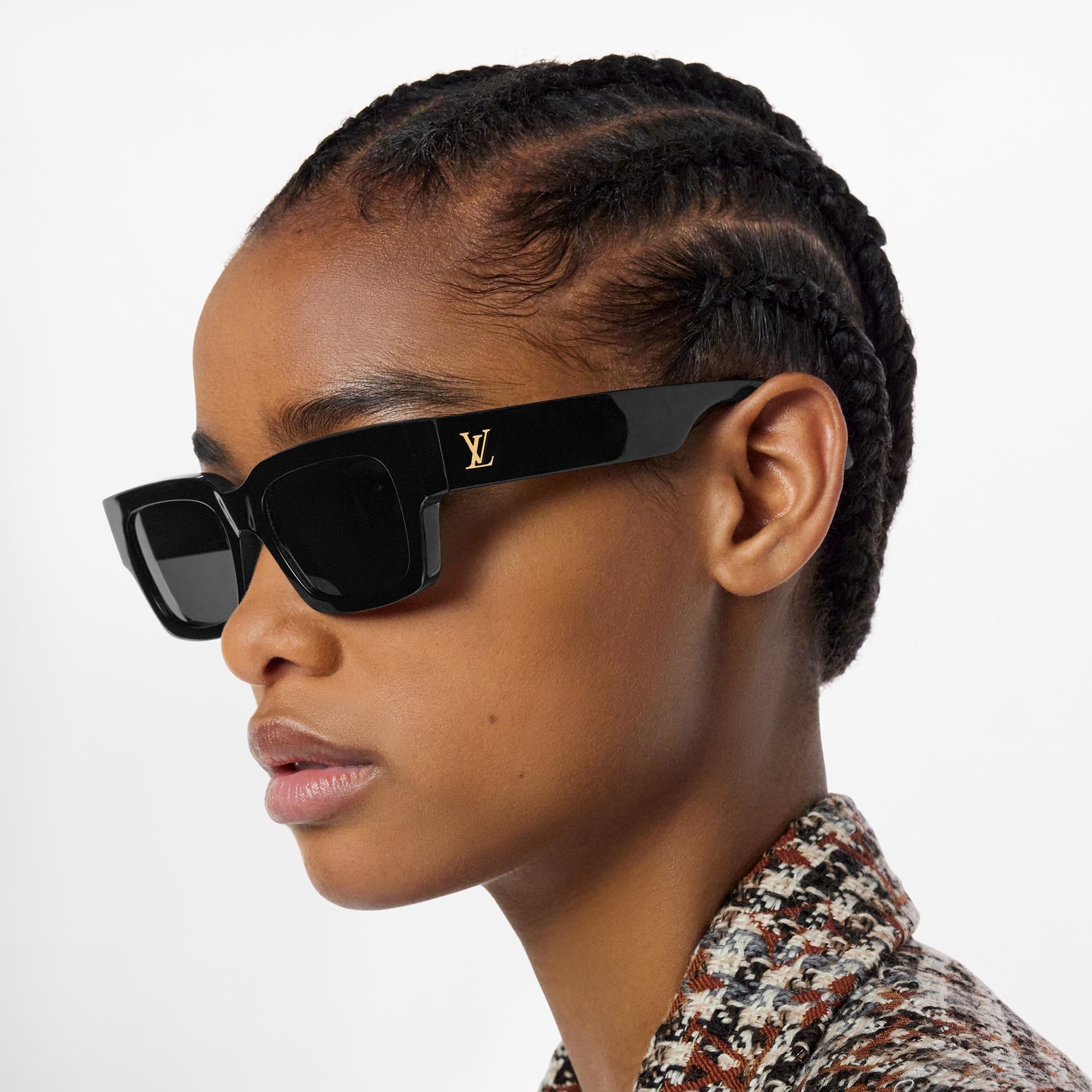 Louis Vuitton Sunglasses LV Fame Cat Eye, Black, One Size