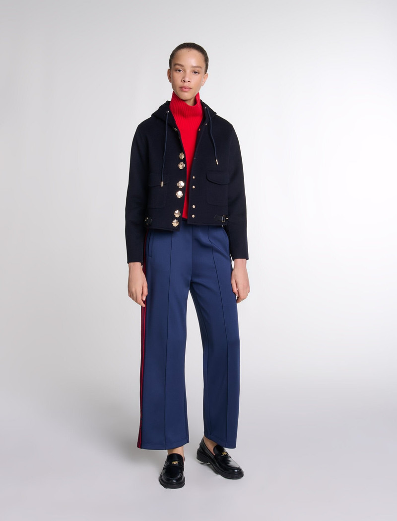 maje Double-faced short jacket outlook