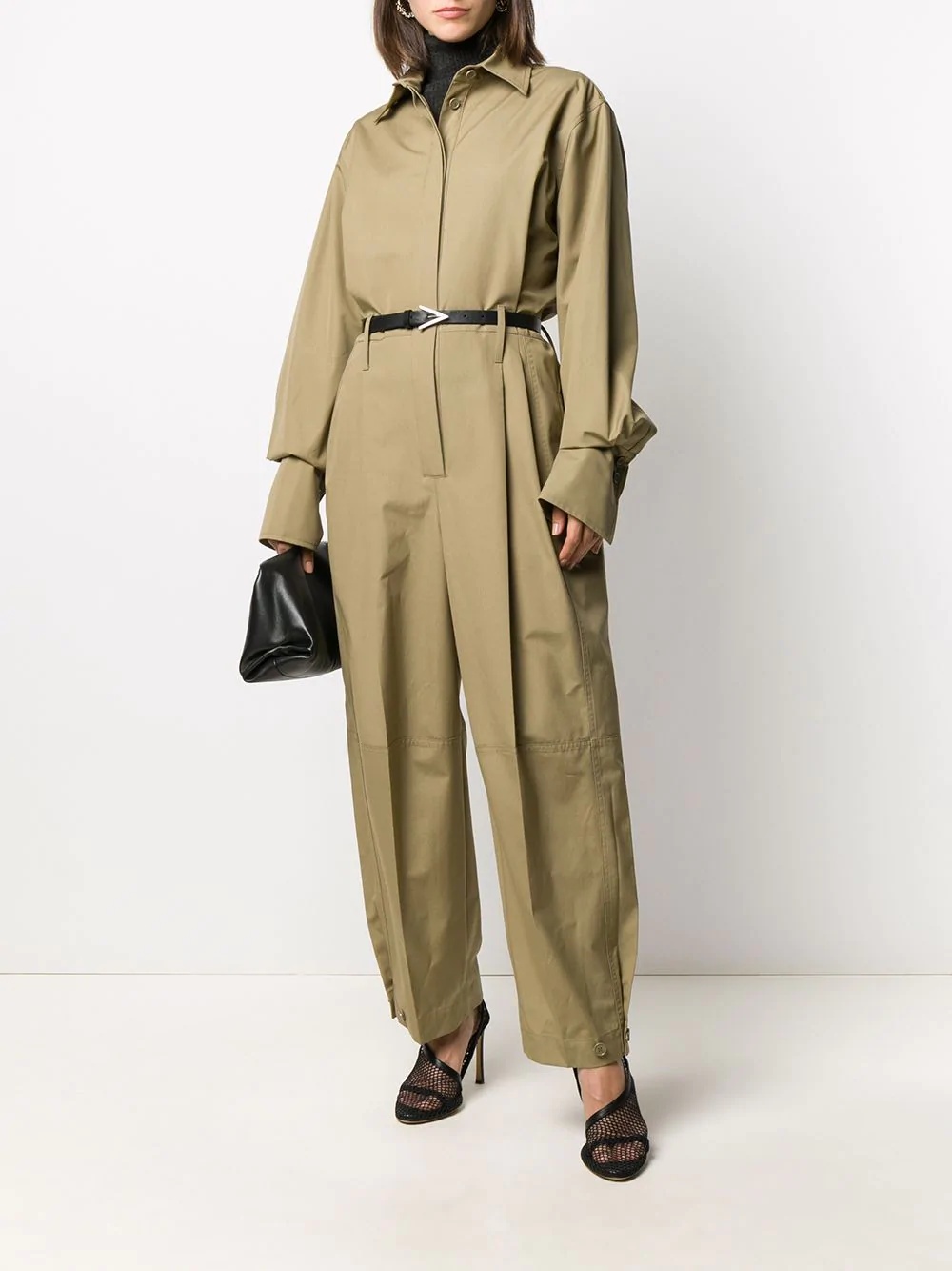 gathered cuff boilersuit - 2