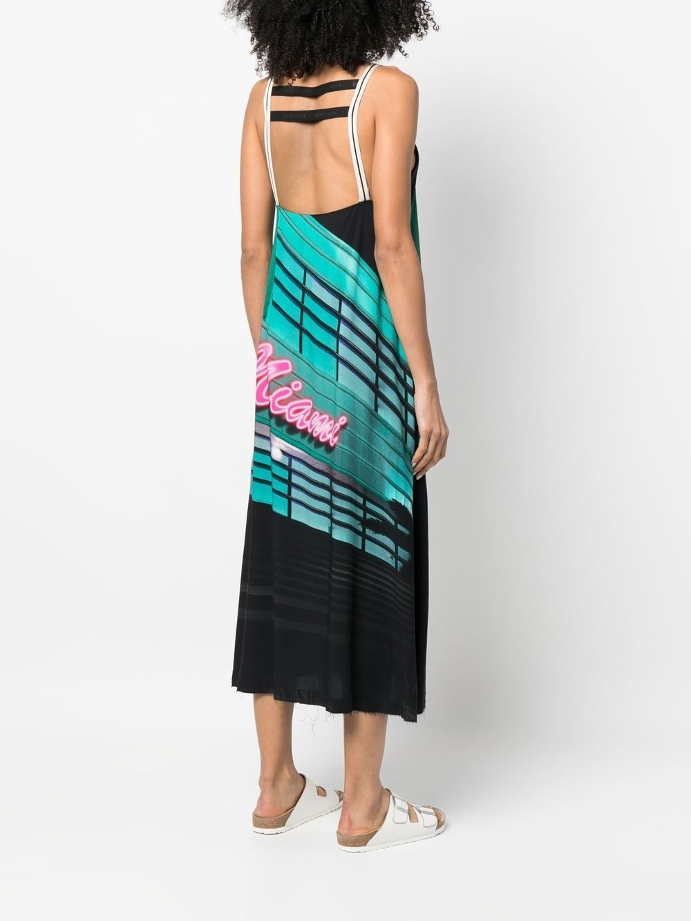 Miami graphic-print midi dress - 4
