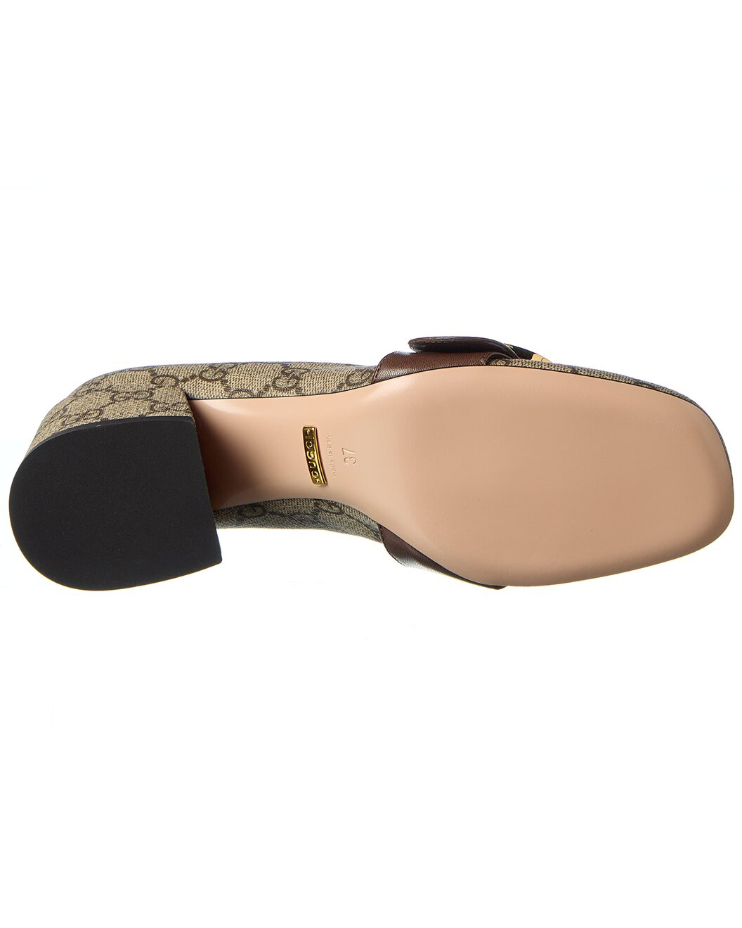 Gucci Blondie GG Supreme Canvas & Leather Pump - 4
