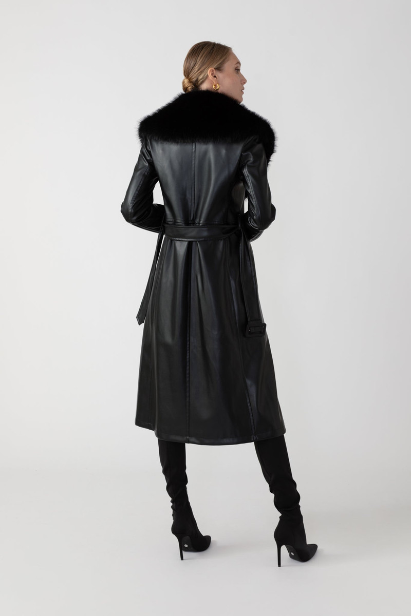 SIMONE FAUX LEATHER COAT 4