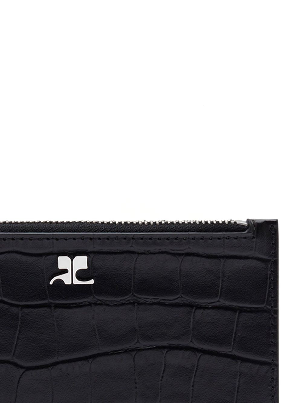 AC crocodile-effect leather purse - 2