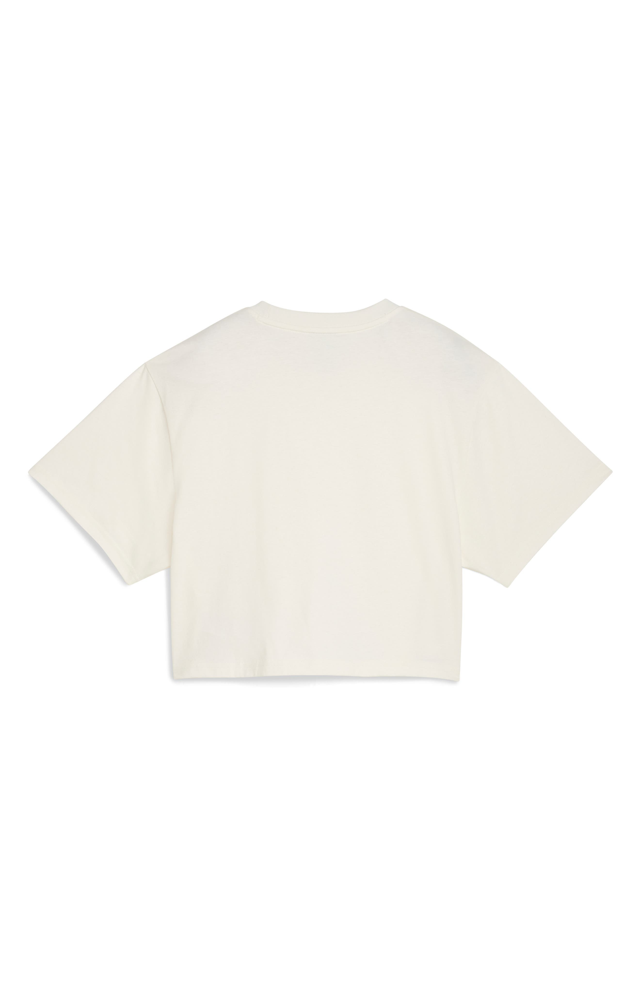 PUMA x Rosé Relaxed Fit Crop T-Shirt in Warm White at Nordstrom - 5