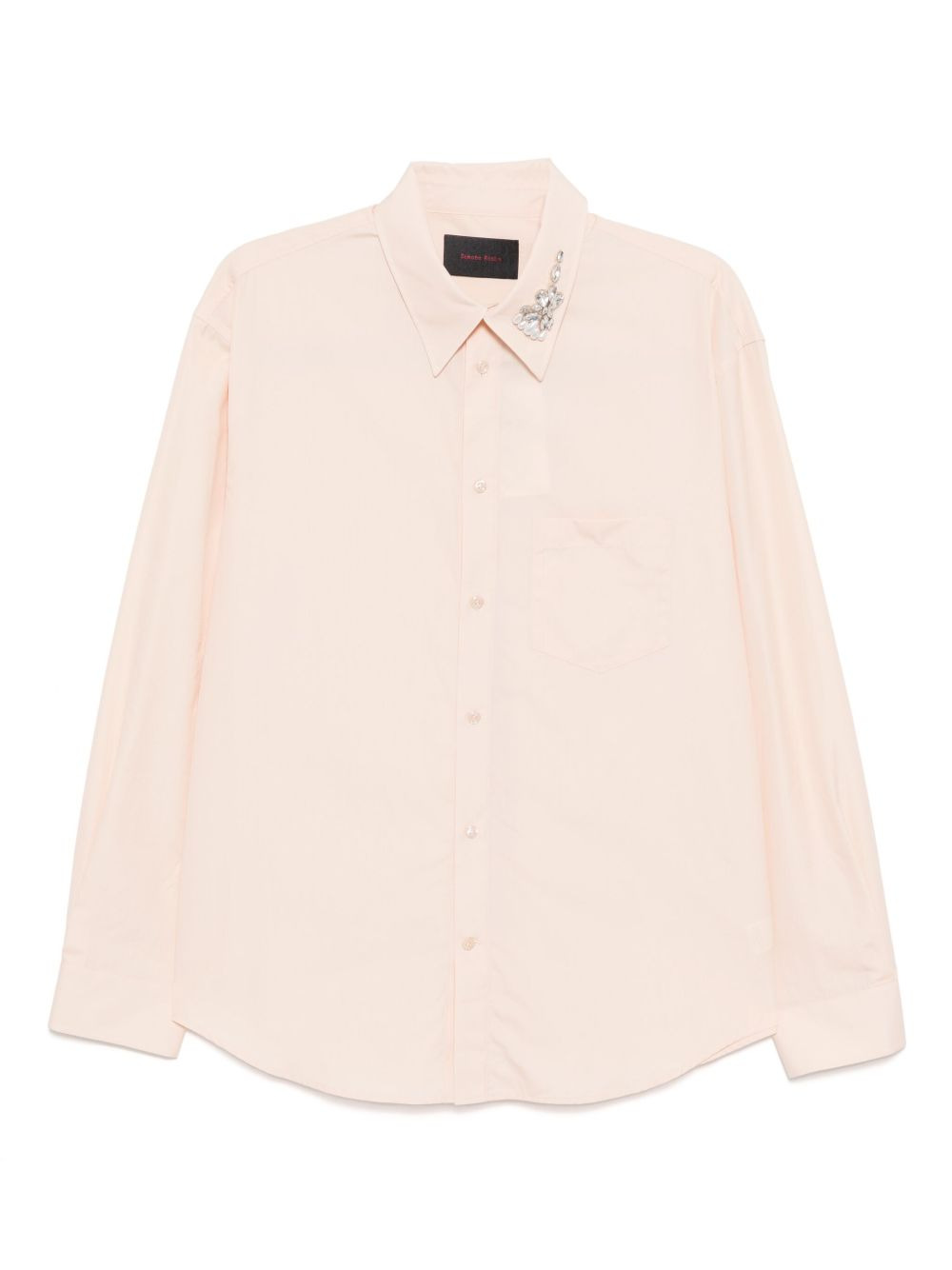 Embellished Flower Classic Shirt - 1