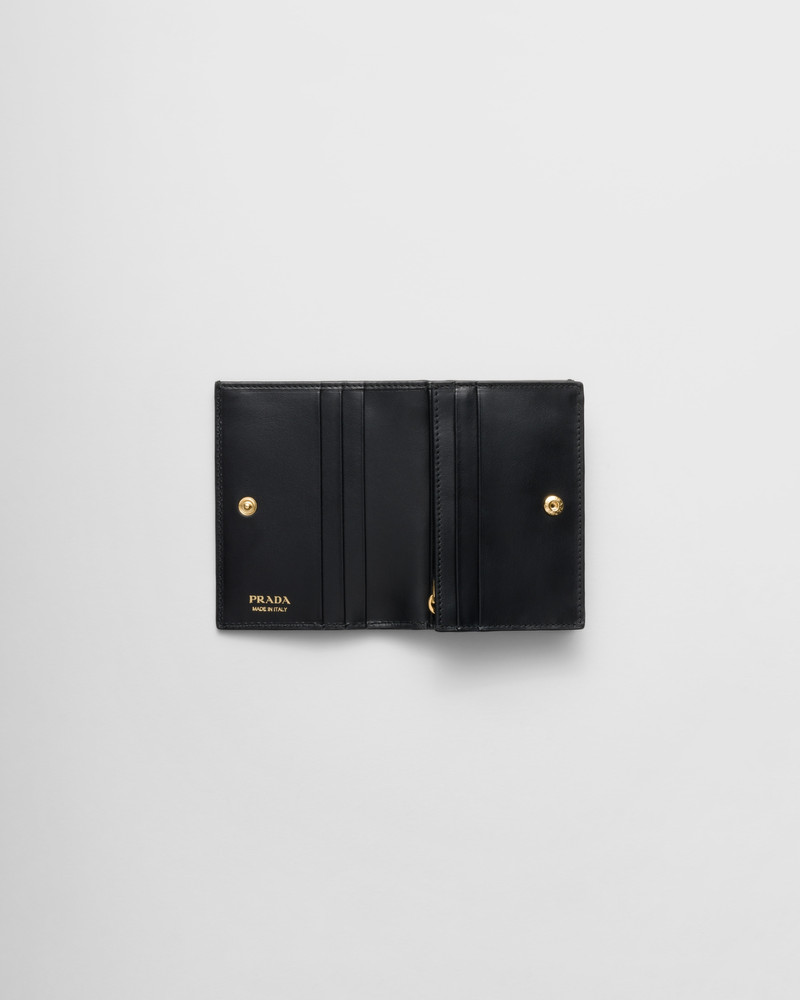 Prada Small leather wallet with triangle motif outlook