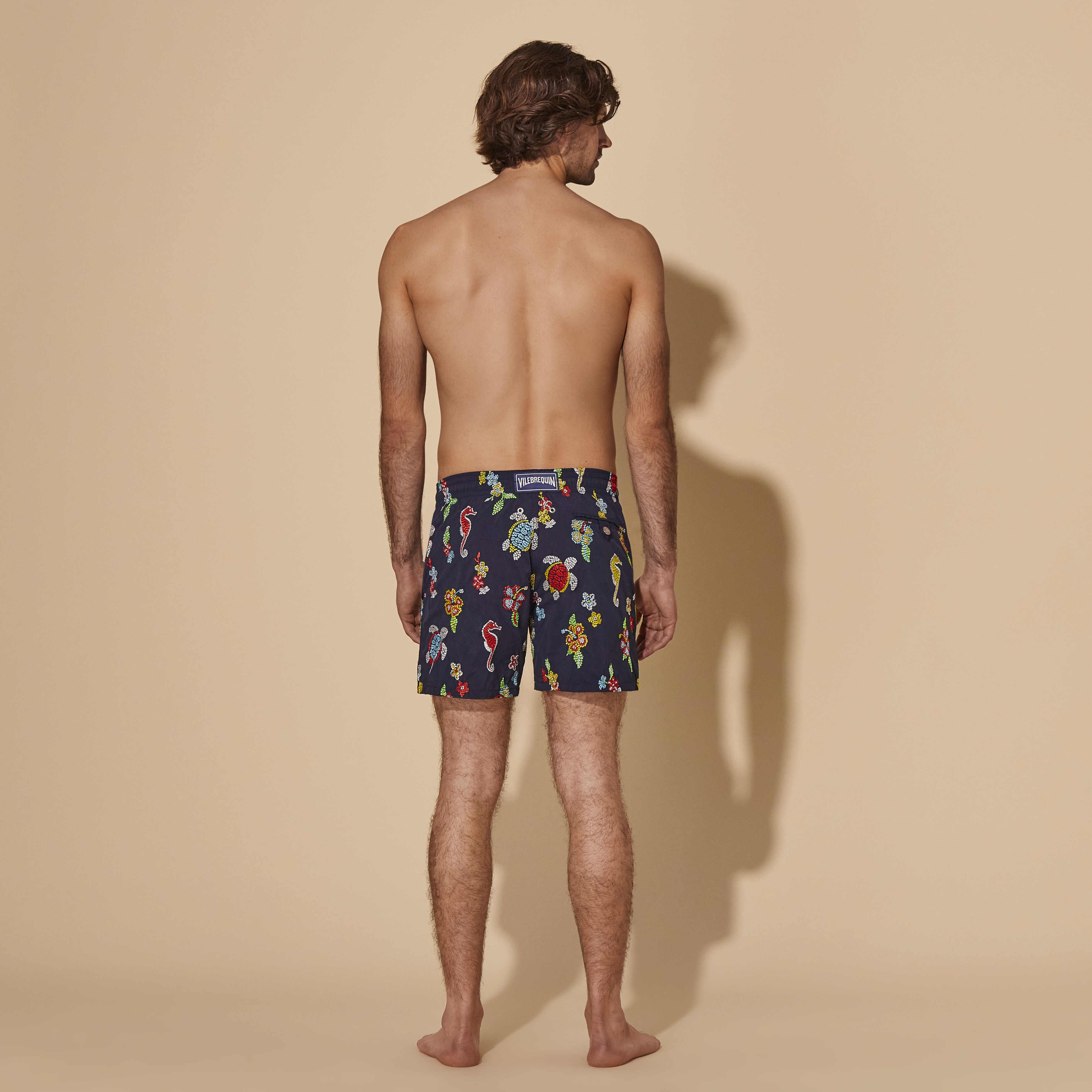 Men Swim Trunks Embroidered Mosaïque - Limited Edition - 4