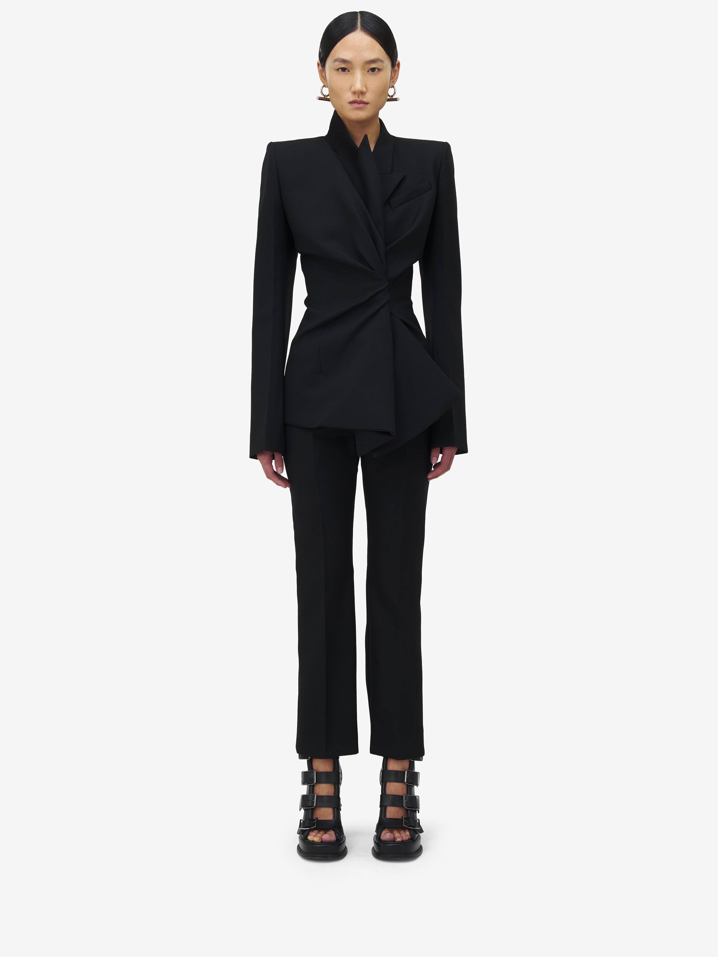 Twisted Lapel Jacket - 3