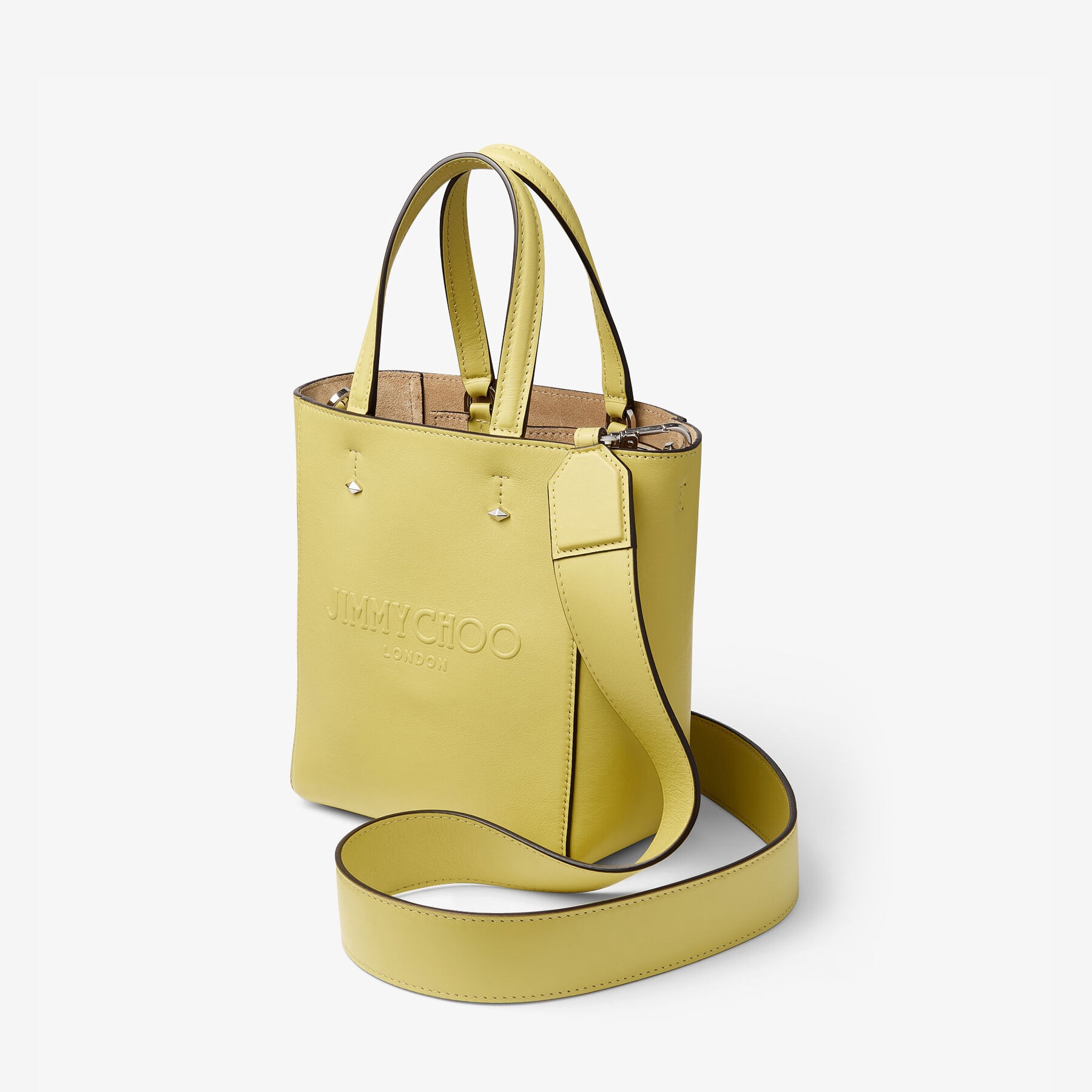 Lenny North-South S
Yellow Embossed Leather Tote Bag - 2