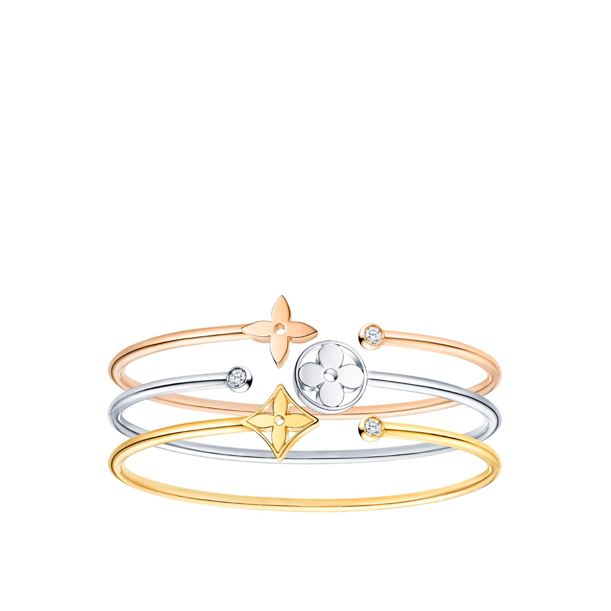 Idylle Blossom Twist Bracelet, Pink Gold - 2