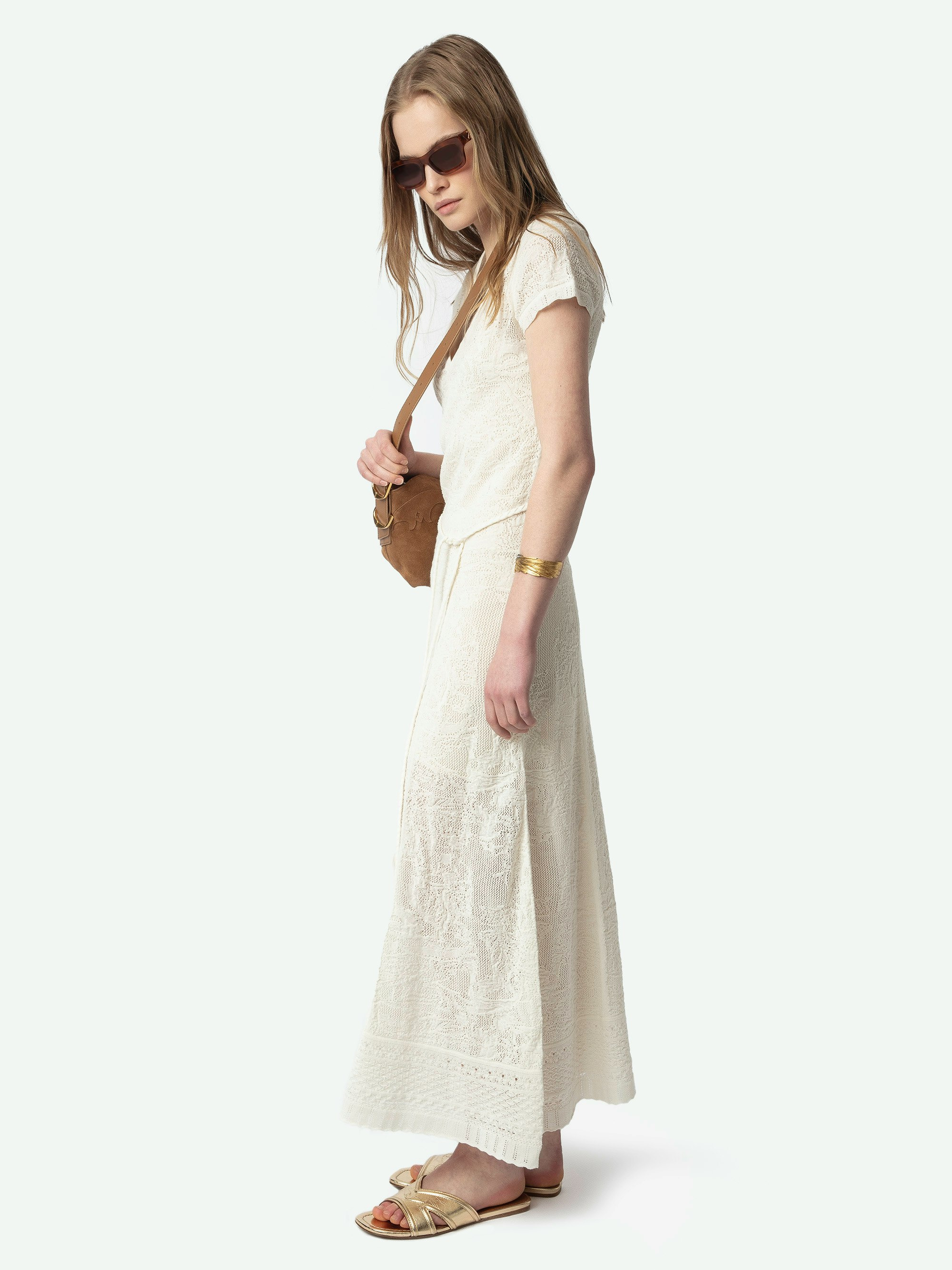 Melody Pointelle Knit Dress - 5