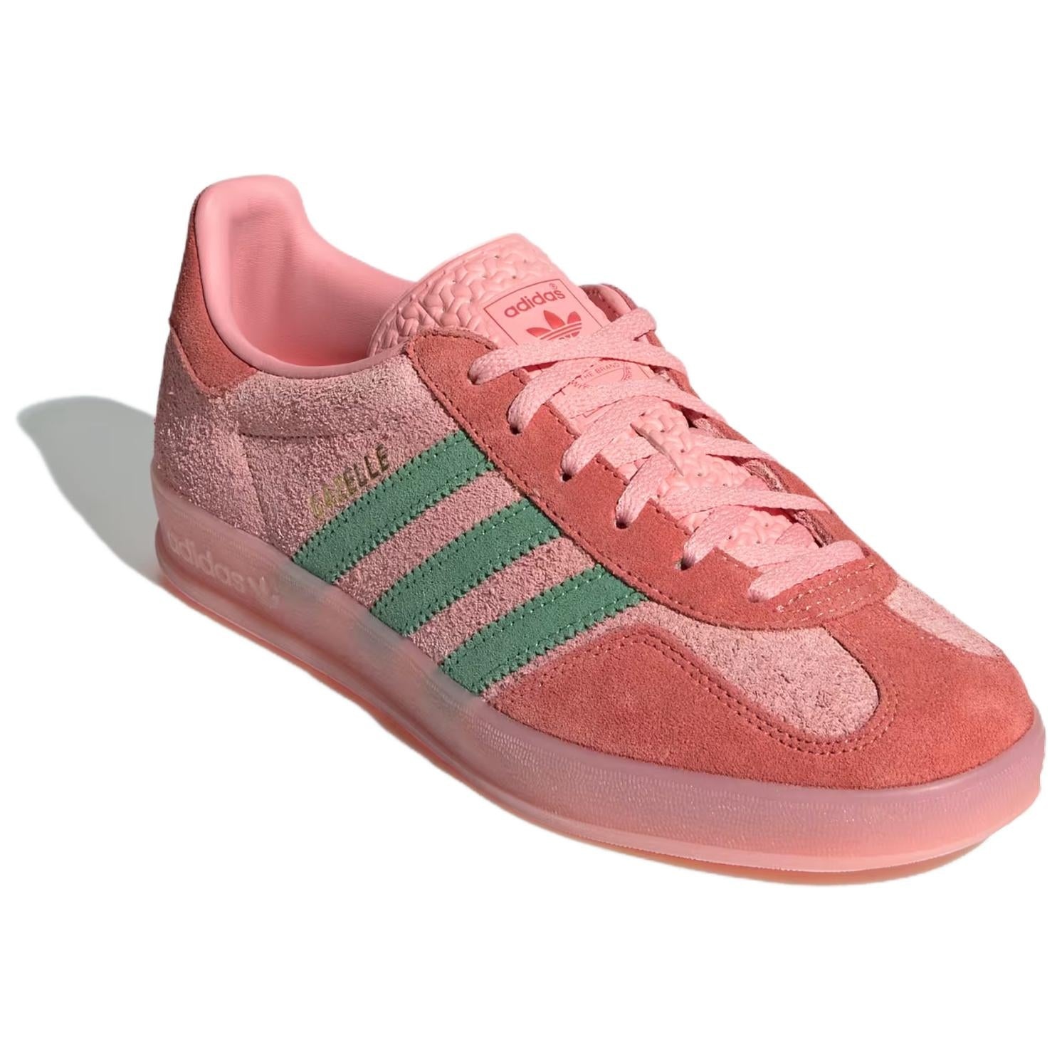 (WMNS) adidas Gazelle Indoor 'Pink Spark Preloved Green' IG6782 - 3