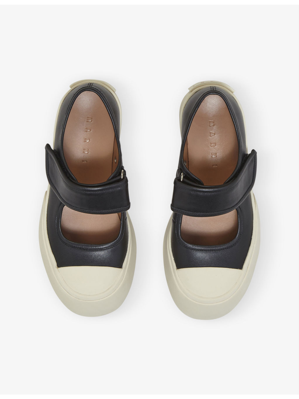 Pablo flatform-sole leather shoes - 2