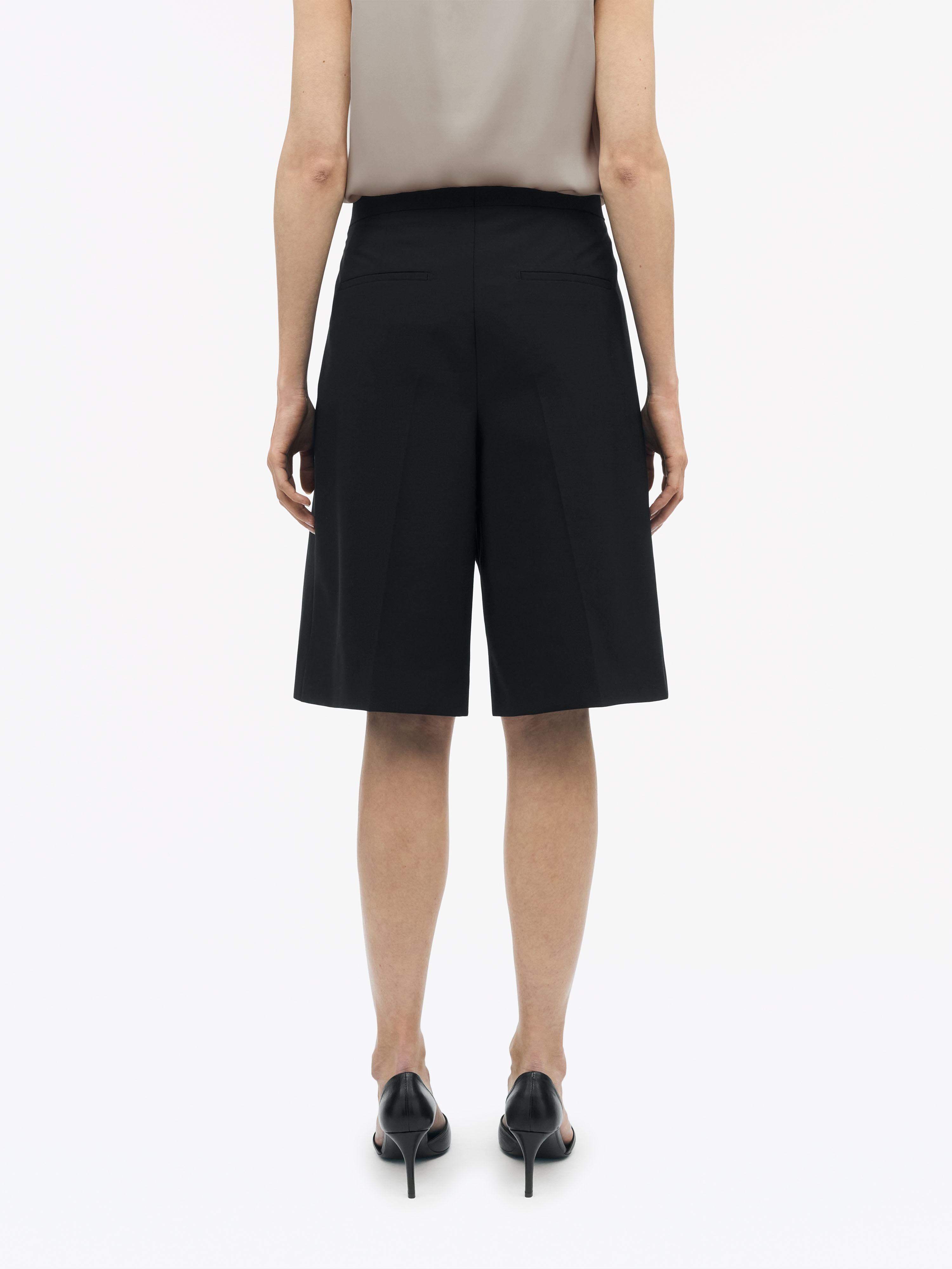 Sede Tailored Black Shorts - 4