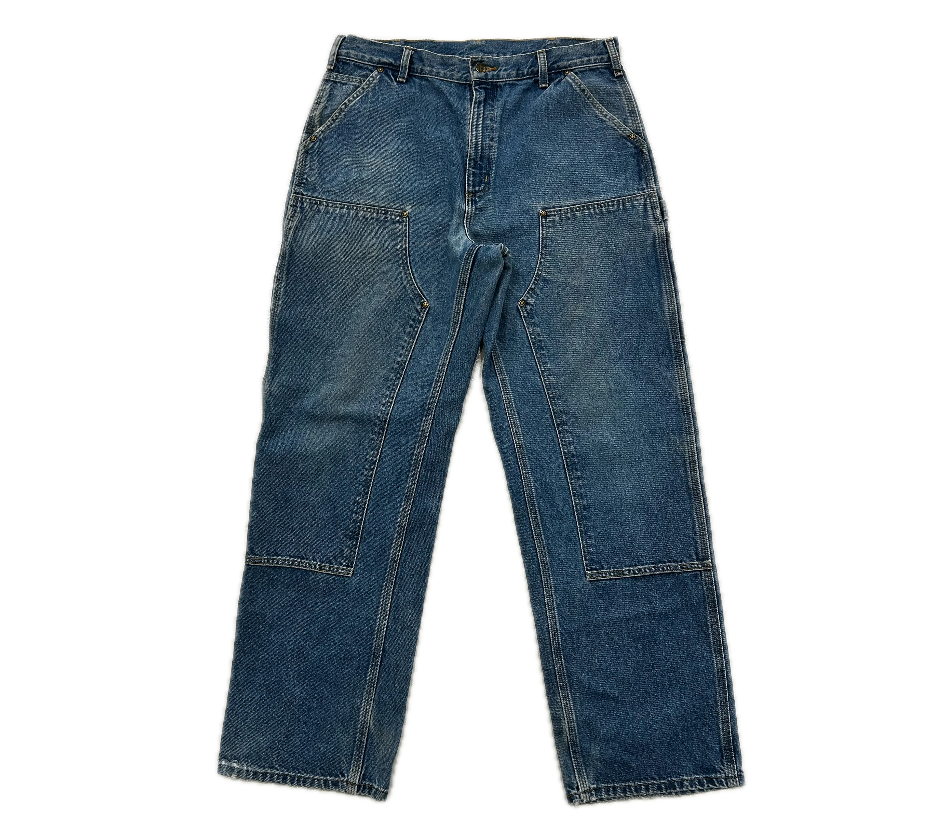 Carhartt 'Double Knee' Carpenter Pants 34x32 (Light Blue) - 1