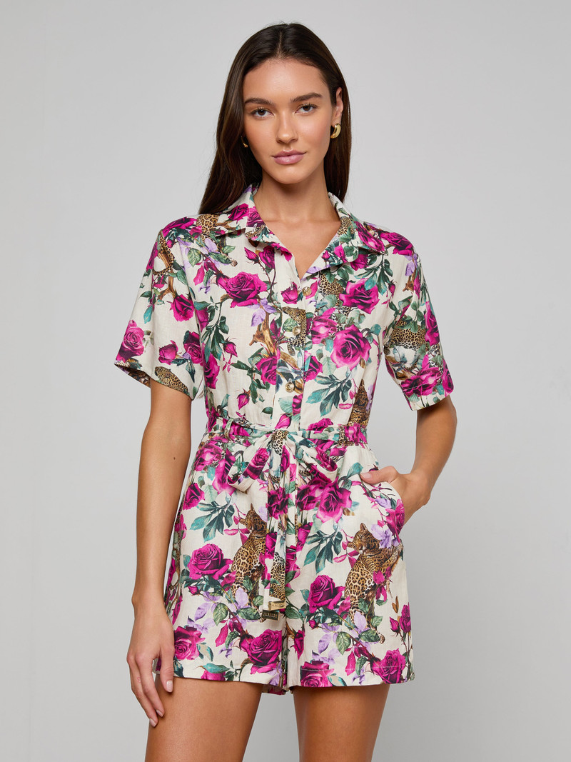 L'AGENCE Hestia Cover-Up Romper outlook