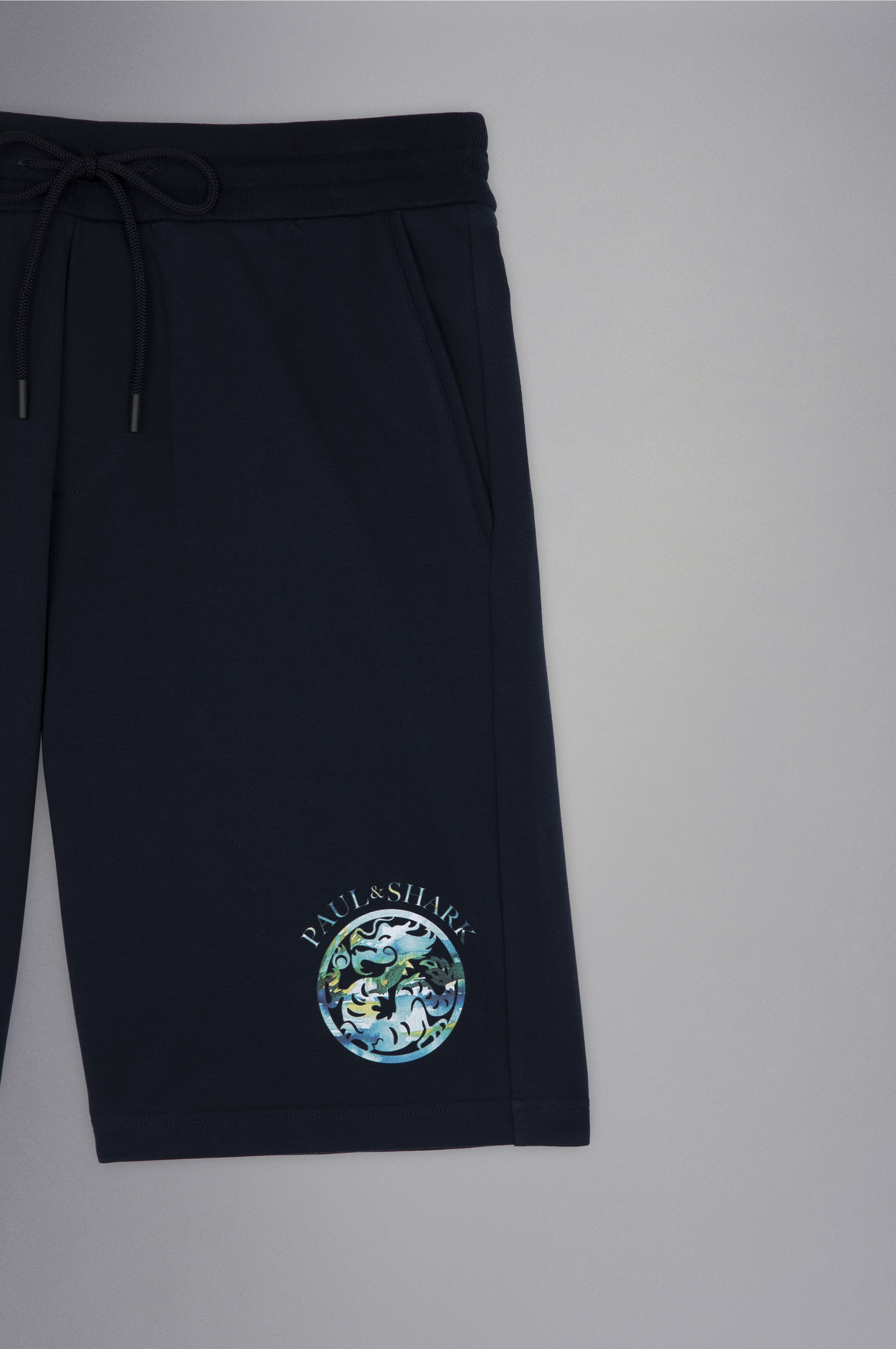 STRETCH COTTON BERMUDA SHORTS WITH PRINT - 5