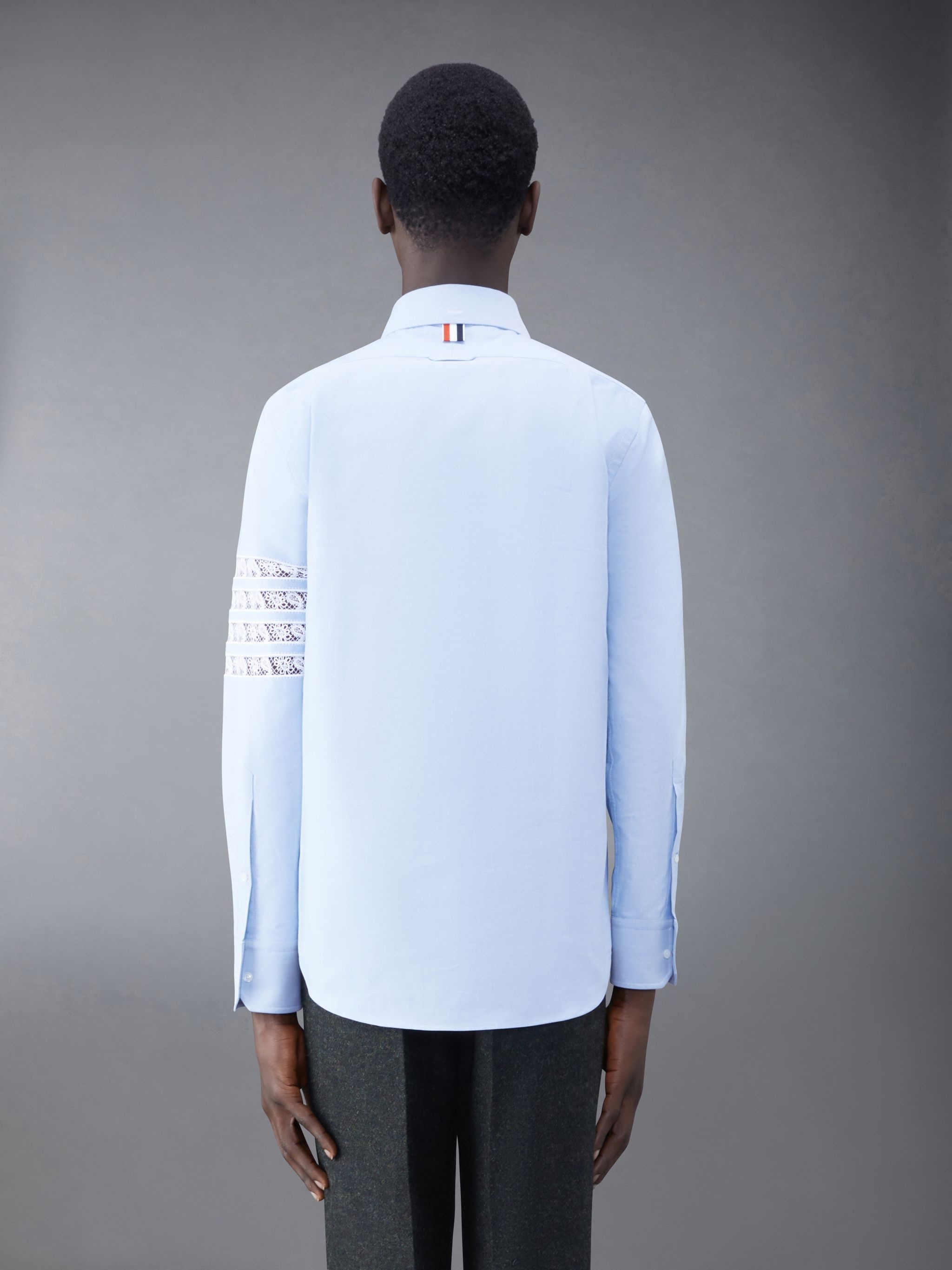 Broderie Anglaise 4-Bar Straight Fit Shirt - 3