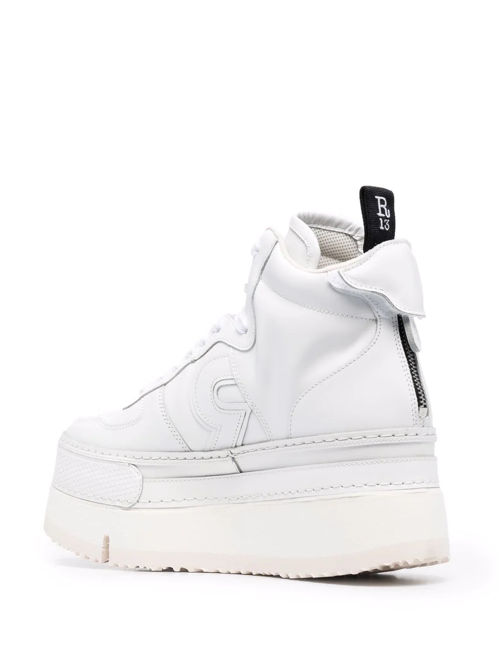 chunky leather sneakers - 3