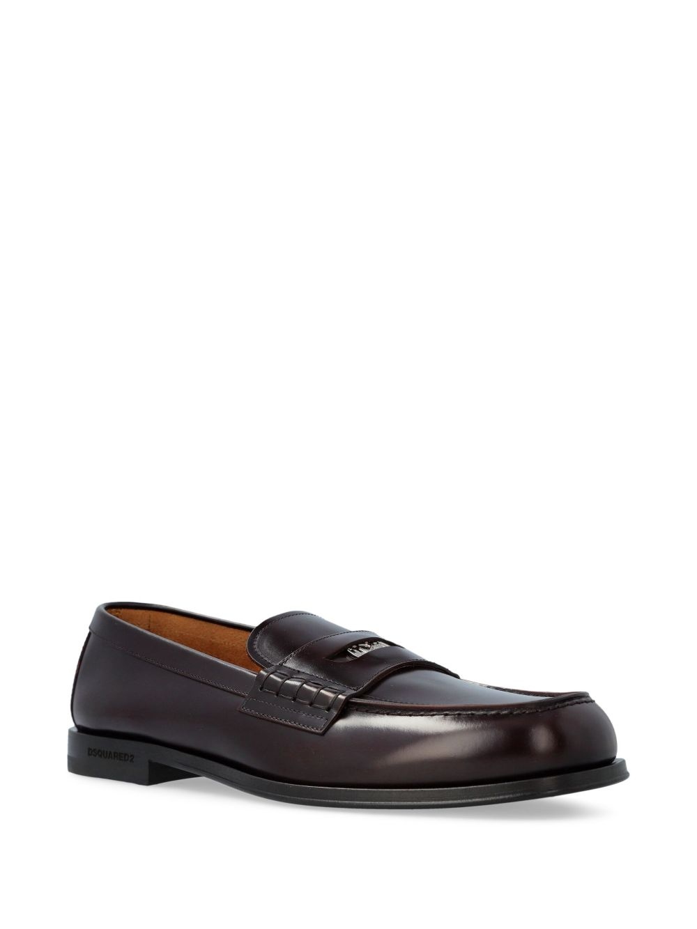 leather penny loafers - 2