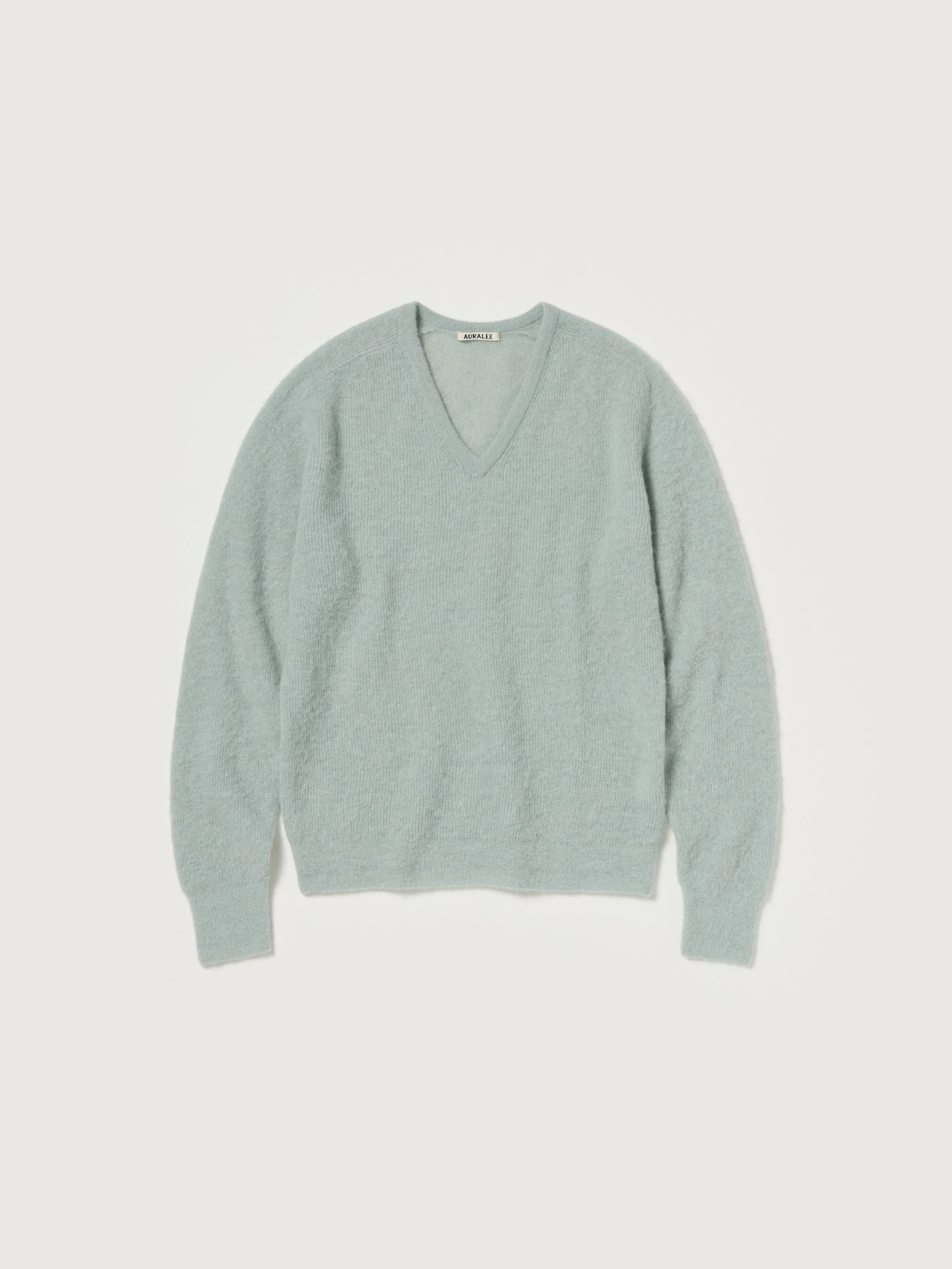BABY SURI ALPACA SHEER KNIT V-NECK P/O - 1