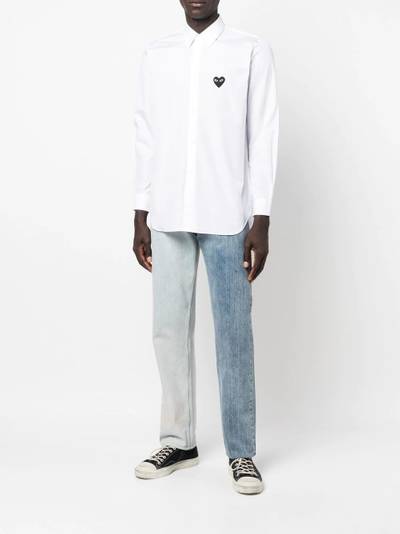 Comme des Garçons PLAY heart patch shirt outlook