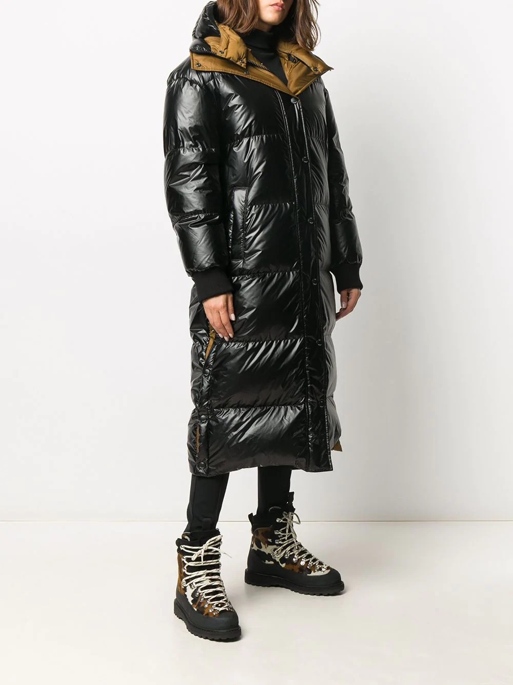 longline puffer coat - 3