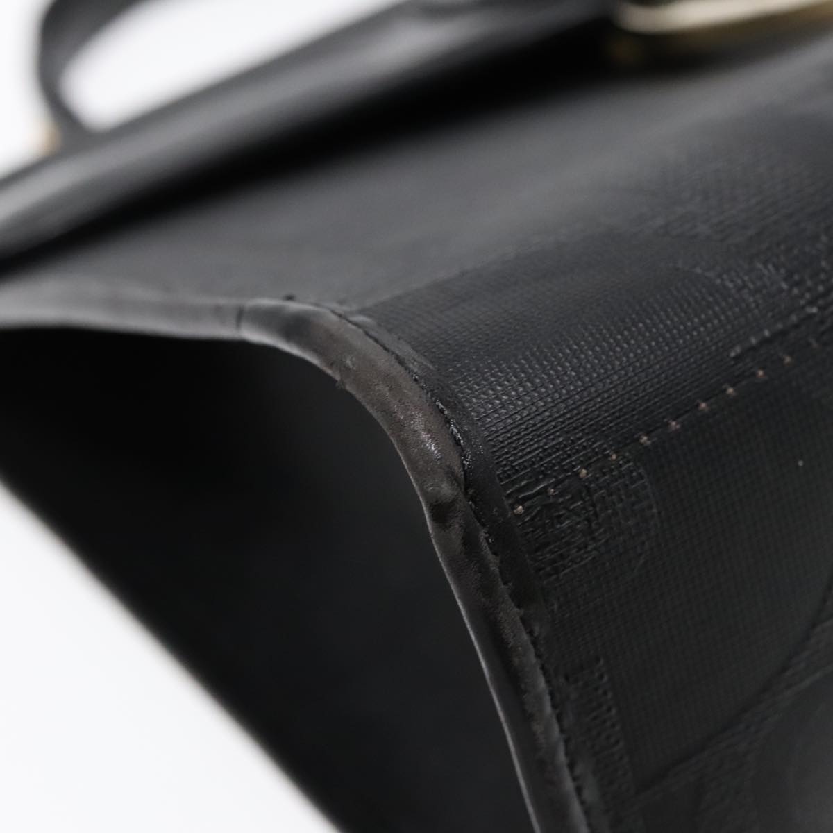 DIOR Trotter Canvas Hand Bag Black Gold - 11