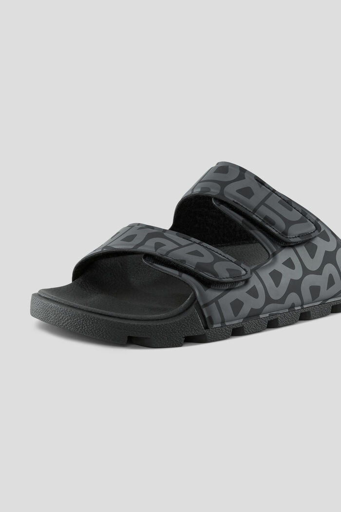 Biarritz Slip-ons in Black/Gray - 4