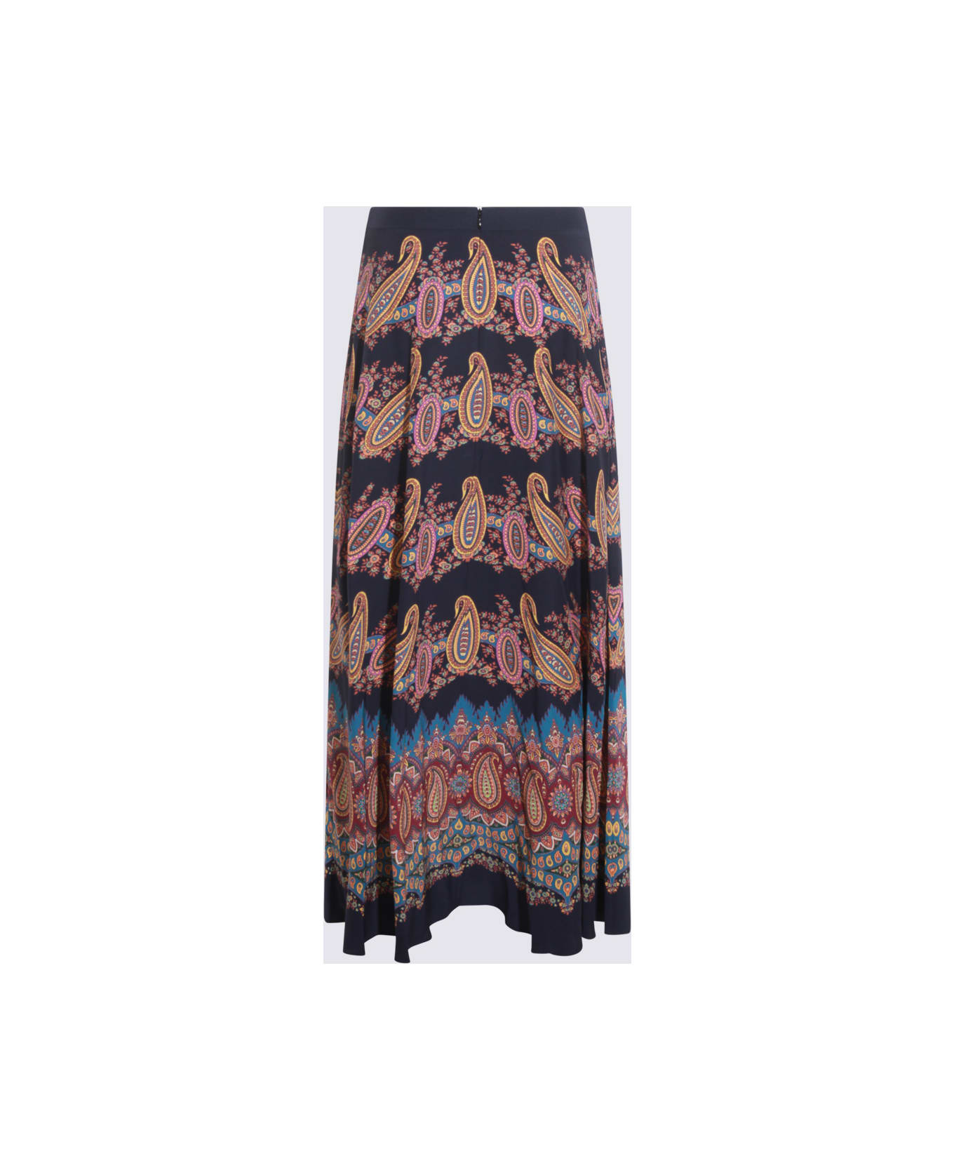 Multicolor Silk Skirt - 2