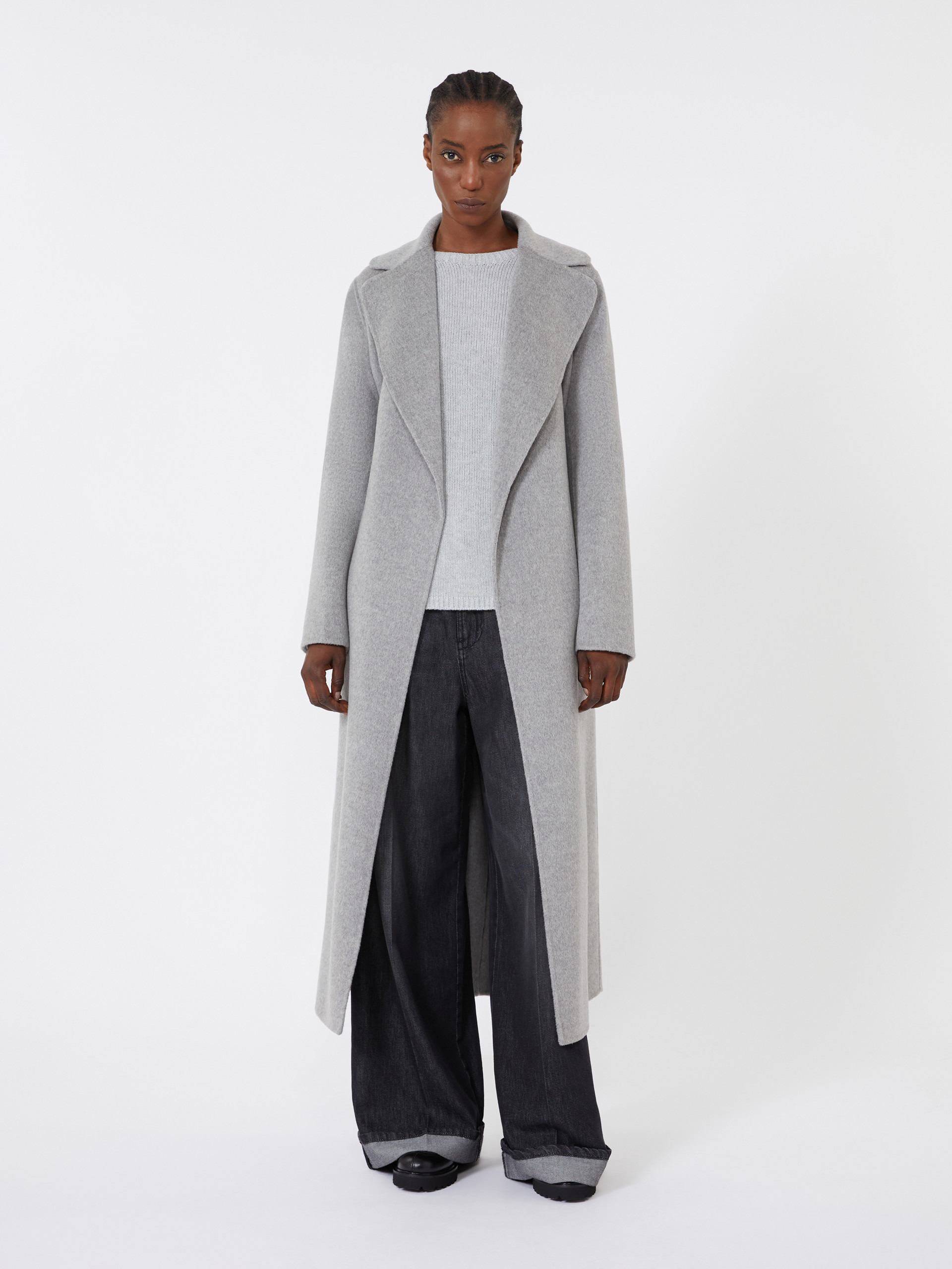 PAOLA Wool and cashmere coat with belt - 2