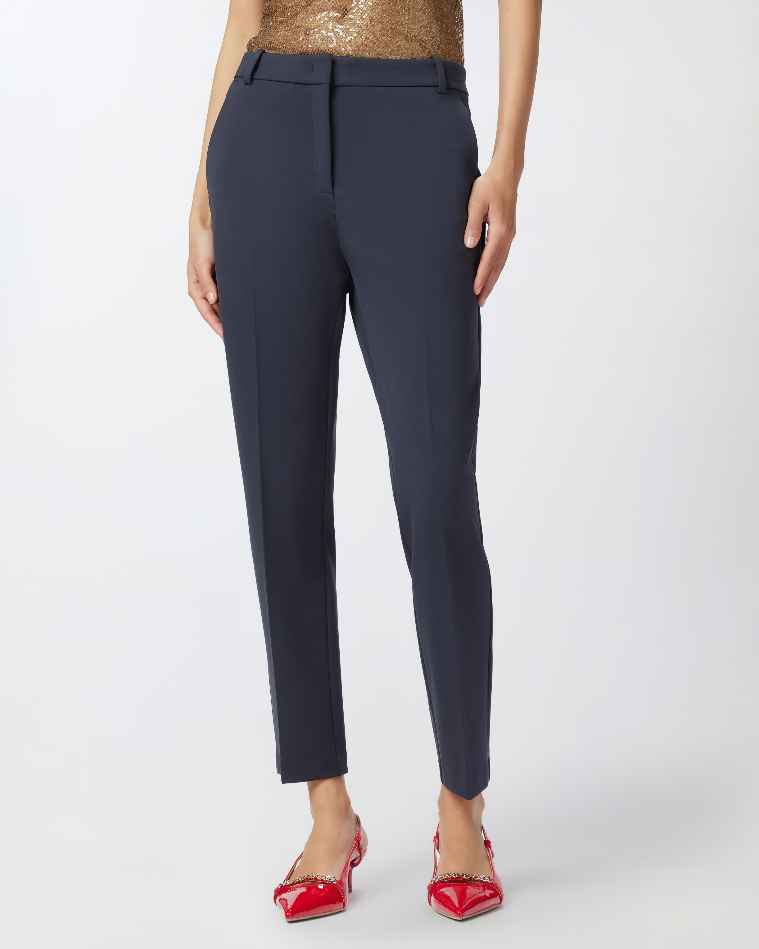 MILANO-KNIT CIGARETTE TROUSERS - 4