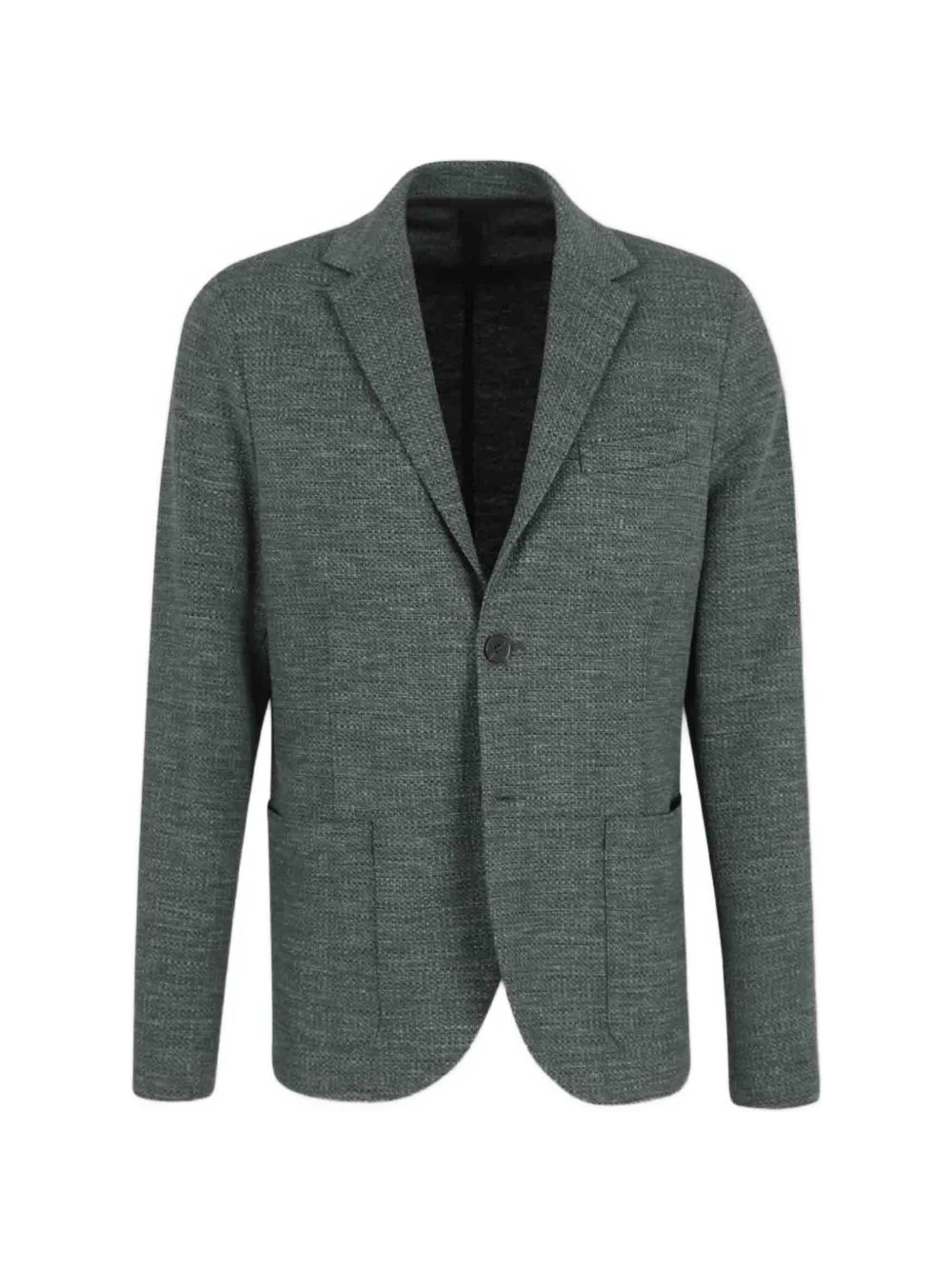 single-breasted patch-pocket blazer - 1
