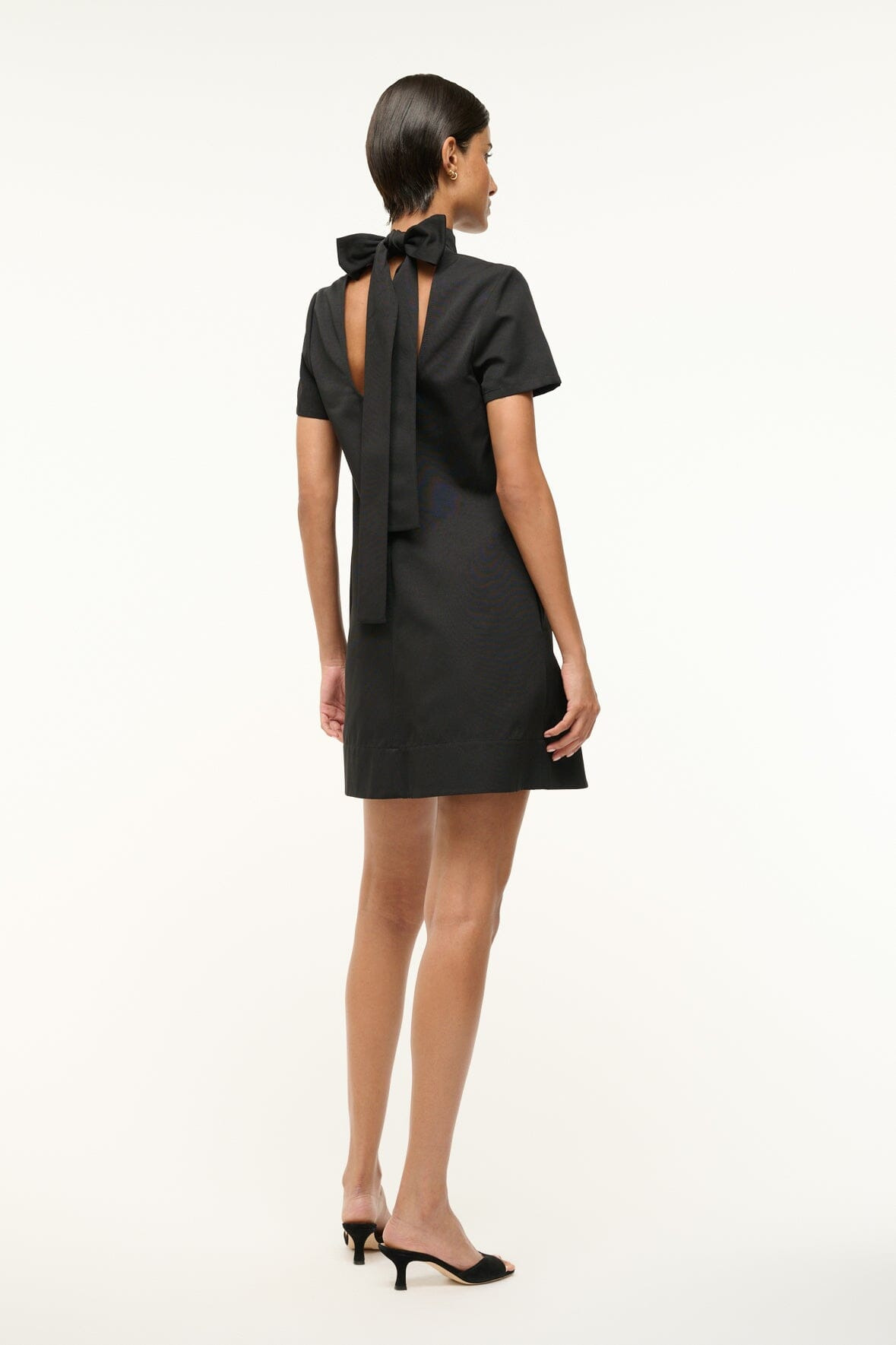 STAUD MINI ILANA DRESS BLACK - 3
