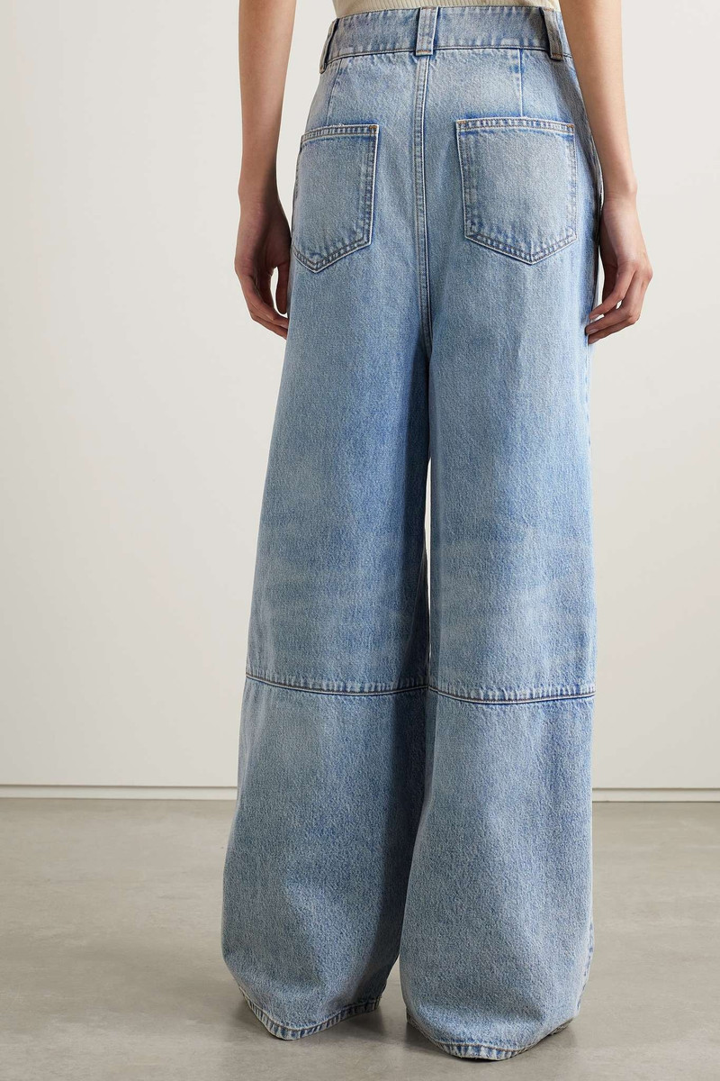 Isla paneled high-rise wide-leg jeans 4