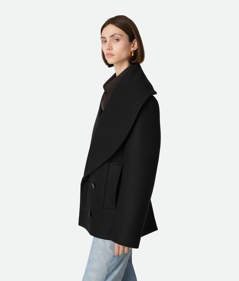 Bottega Veneta Stretch Wool Short Coat outlook