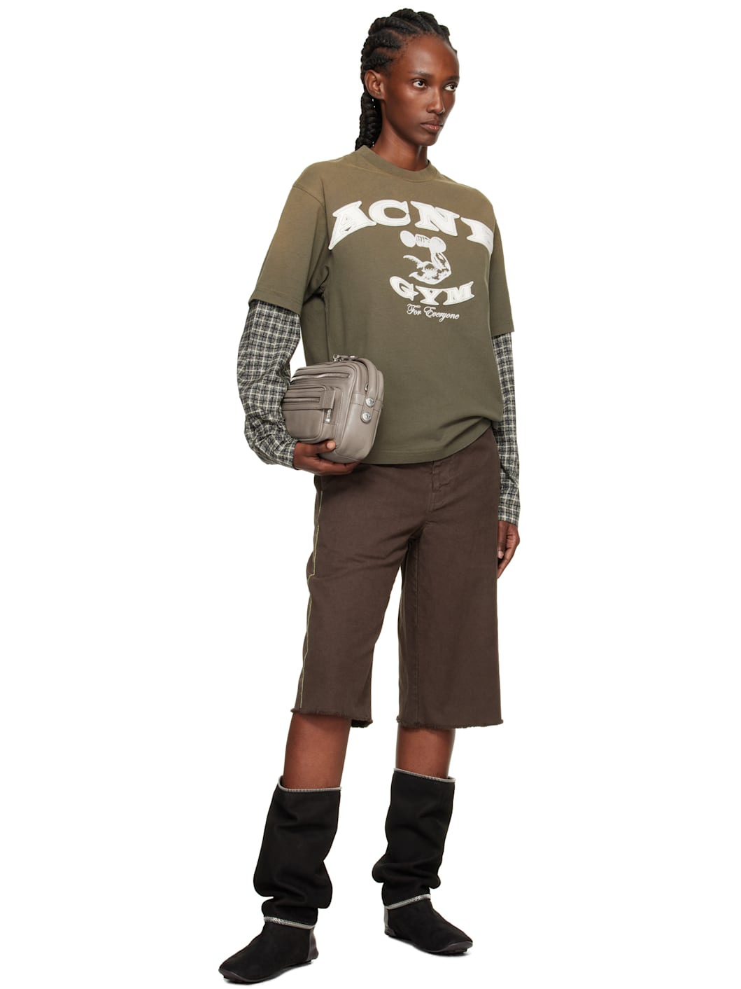 Khaki Layered Logo T-shirt - 4