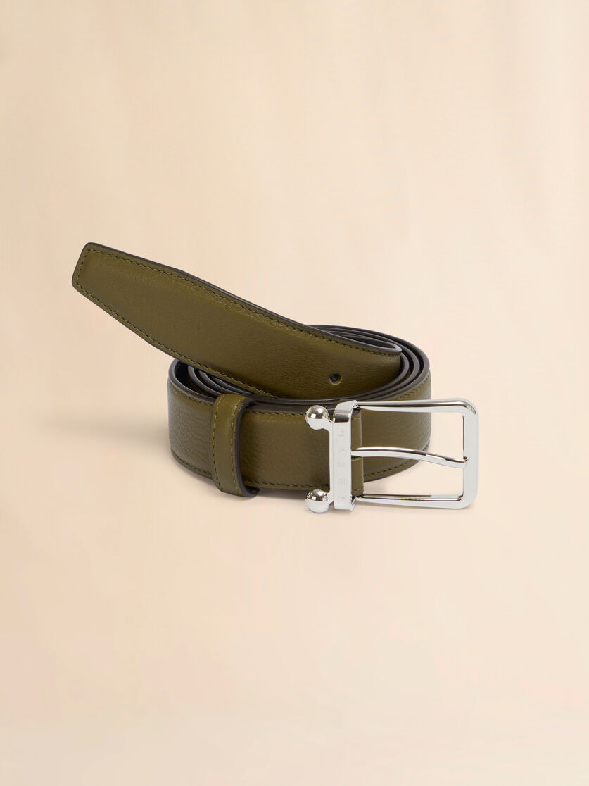 DEEP GREEN LEATHER TRUNKAROO BELT - 2