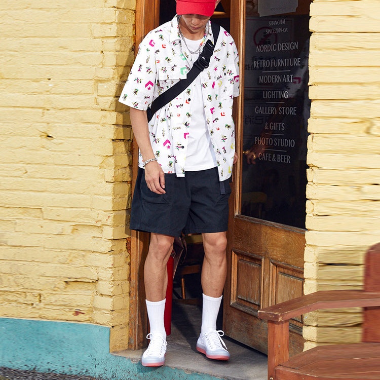 Converse Park Gym All Over Print Shirt 'White' 10023152-A01 - 3