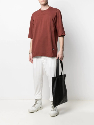 Rick Owens DRKSHDW drop-crotch cotton trousers outlook